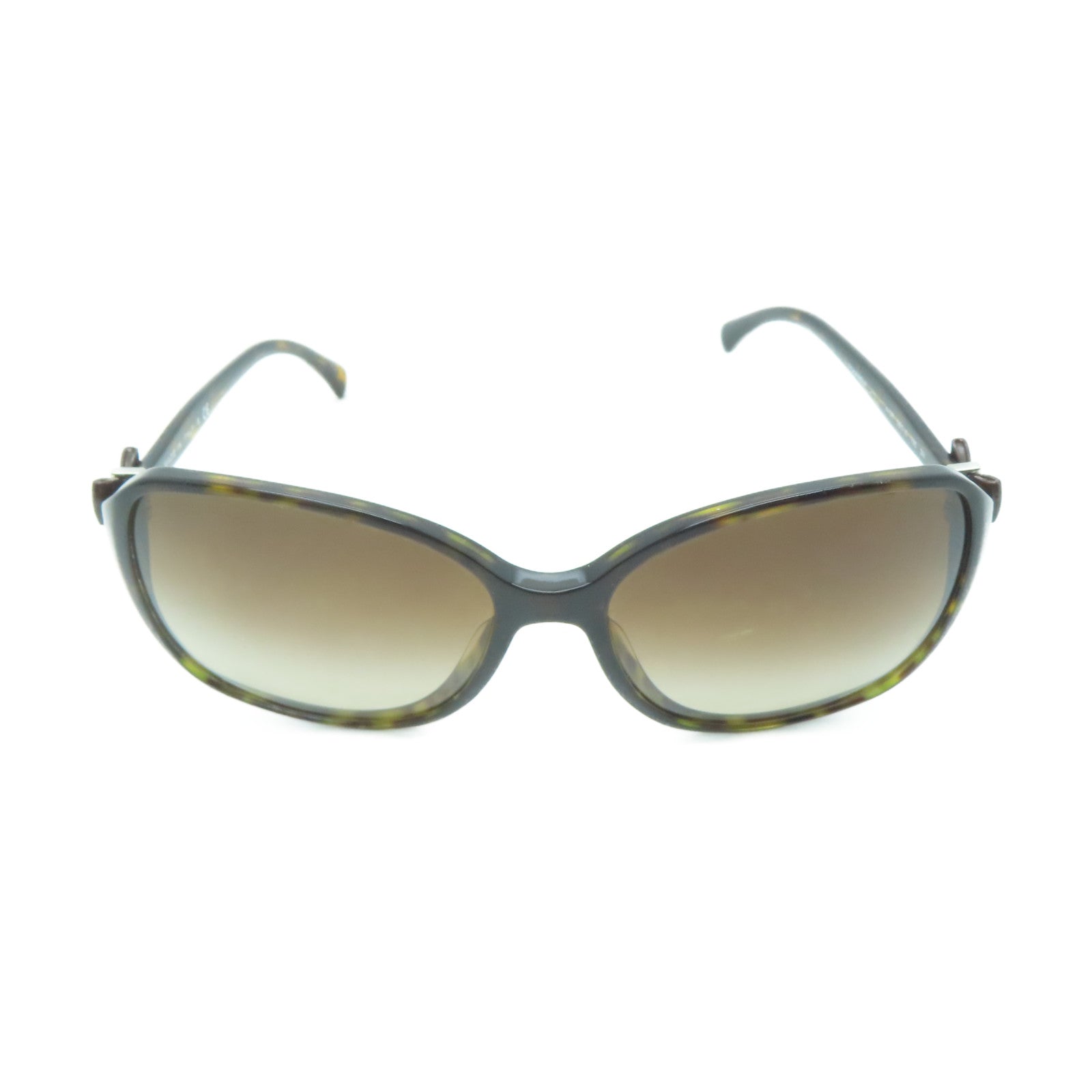 CHANEL 塑料Sunglasses金扣/银扣太阳眼镜啡色