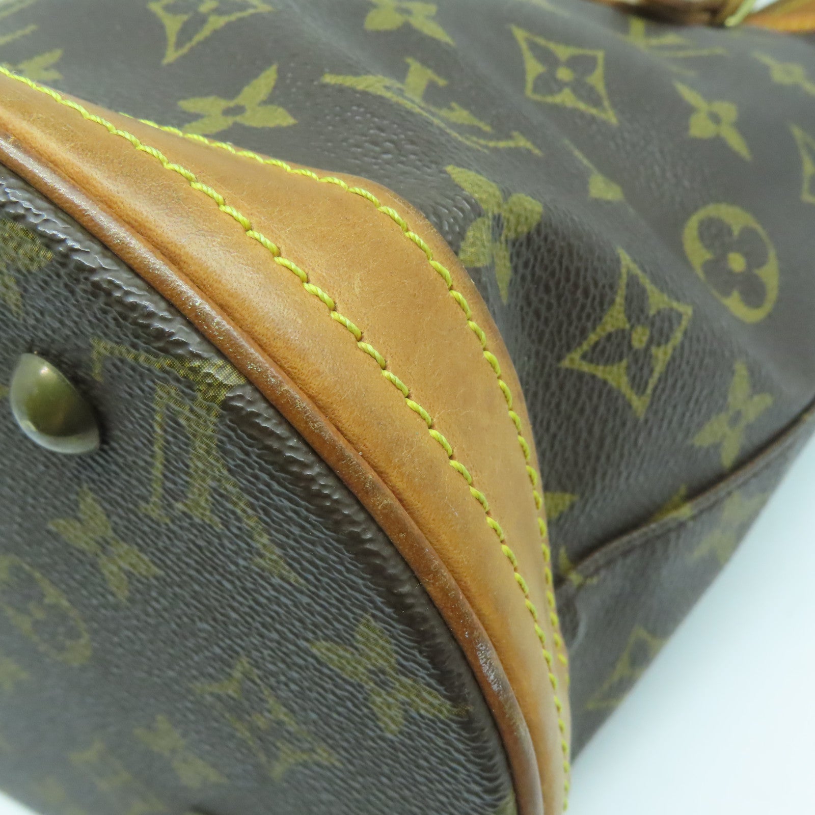 LOUIS VUITTON Monogram Bucket PM金扣肩背袋啡色