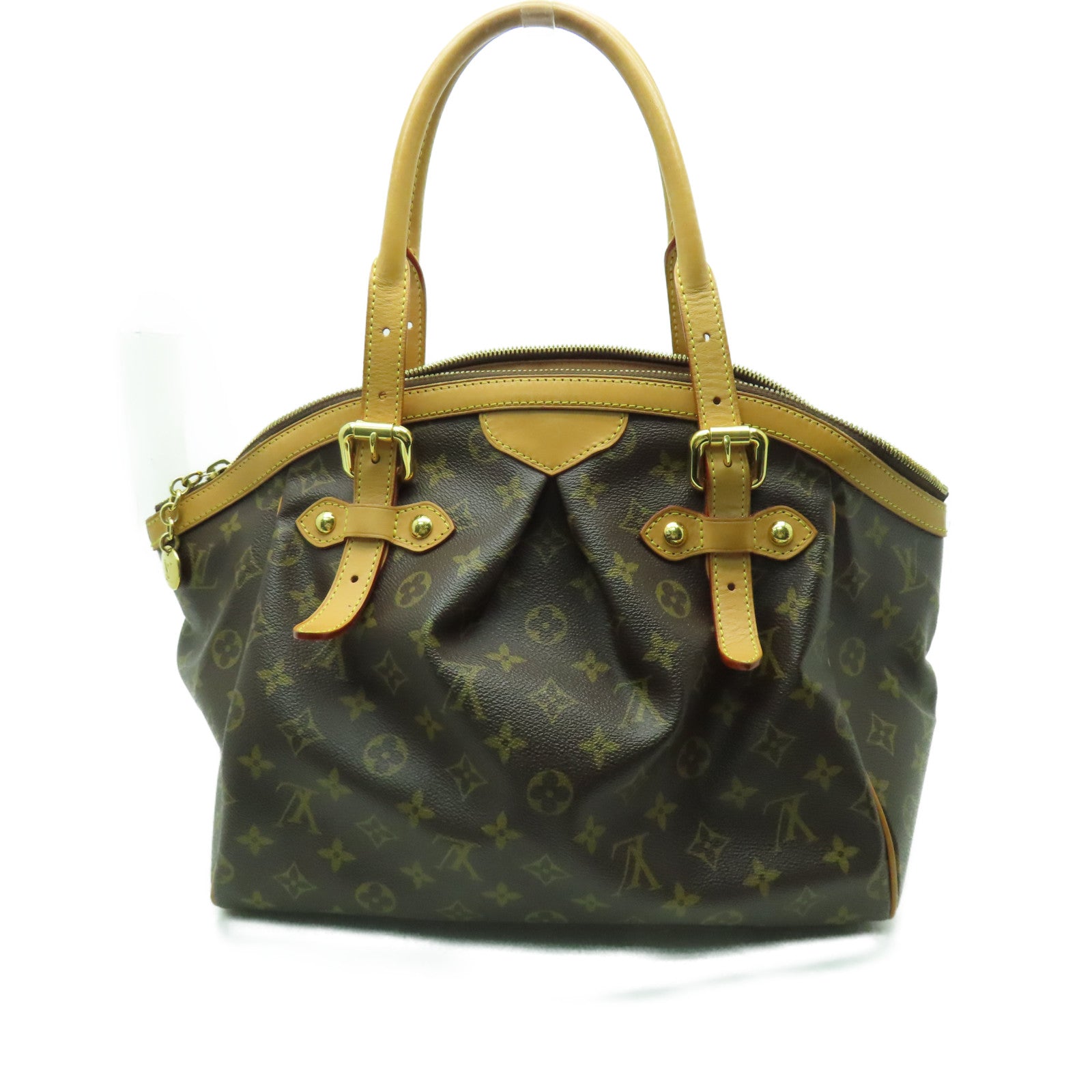 LOUIS VUITTON Monogram Tivoli GM金扣肩背袋啡色