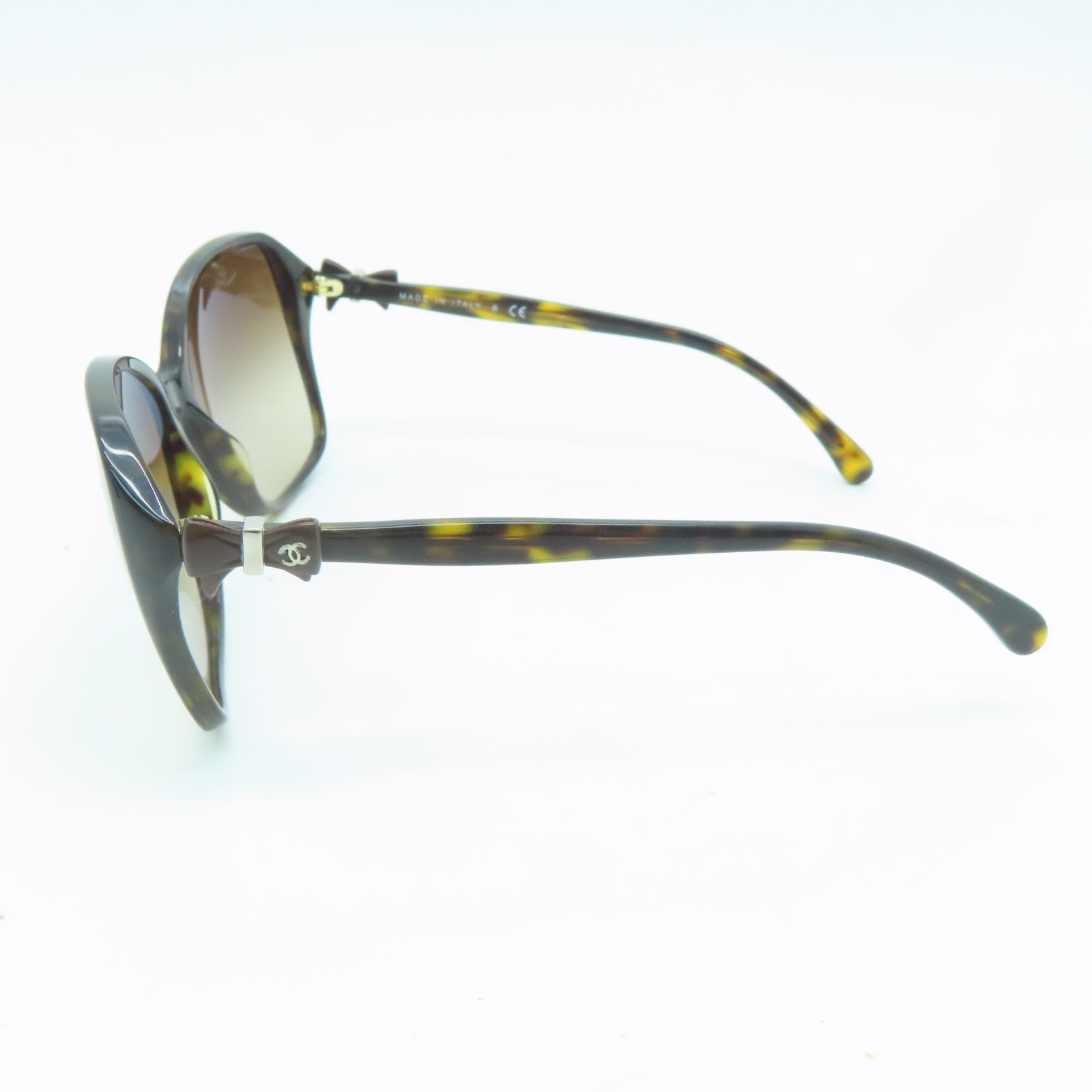 CHANEL 塑料Sunglasses金扣/银扣太阳眼镜啡色