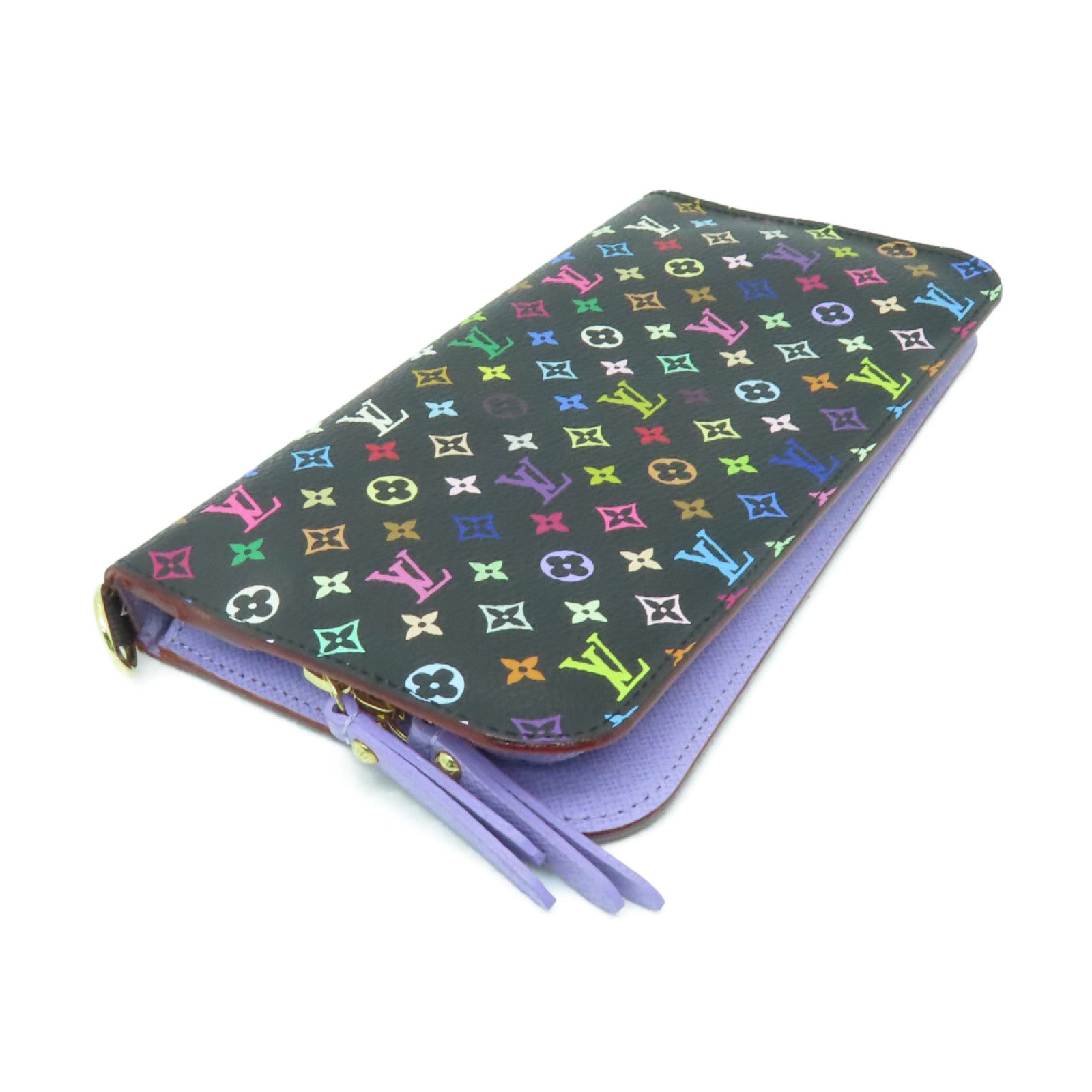 LOUIS VUITTON Monogram Multicolore Portefeuille Insolite Wallet金扣長錢包黑色/彩色