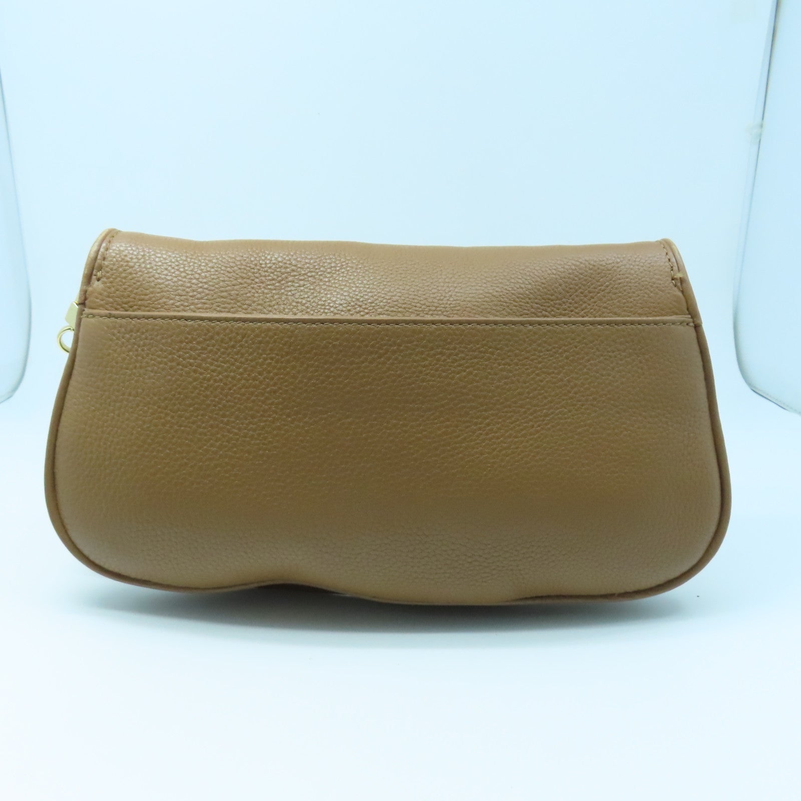 Tory Burch 牛皮皮革Shoulder Bag金扣肩背袋褐色