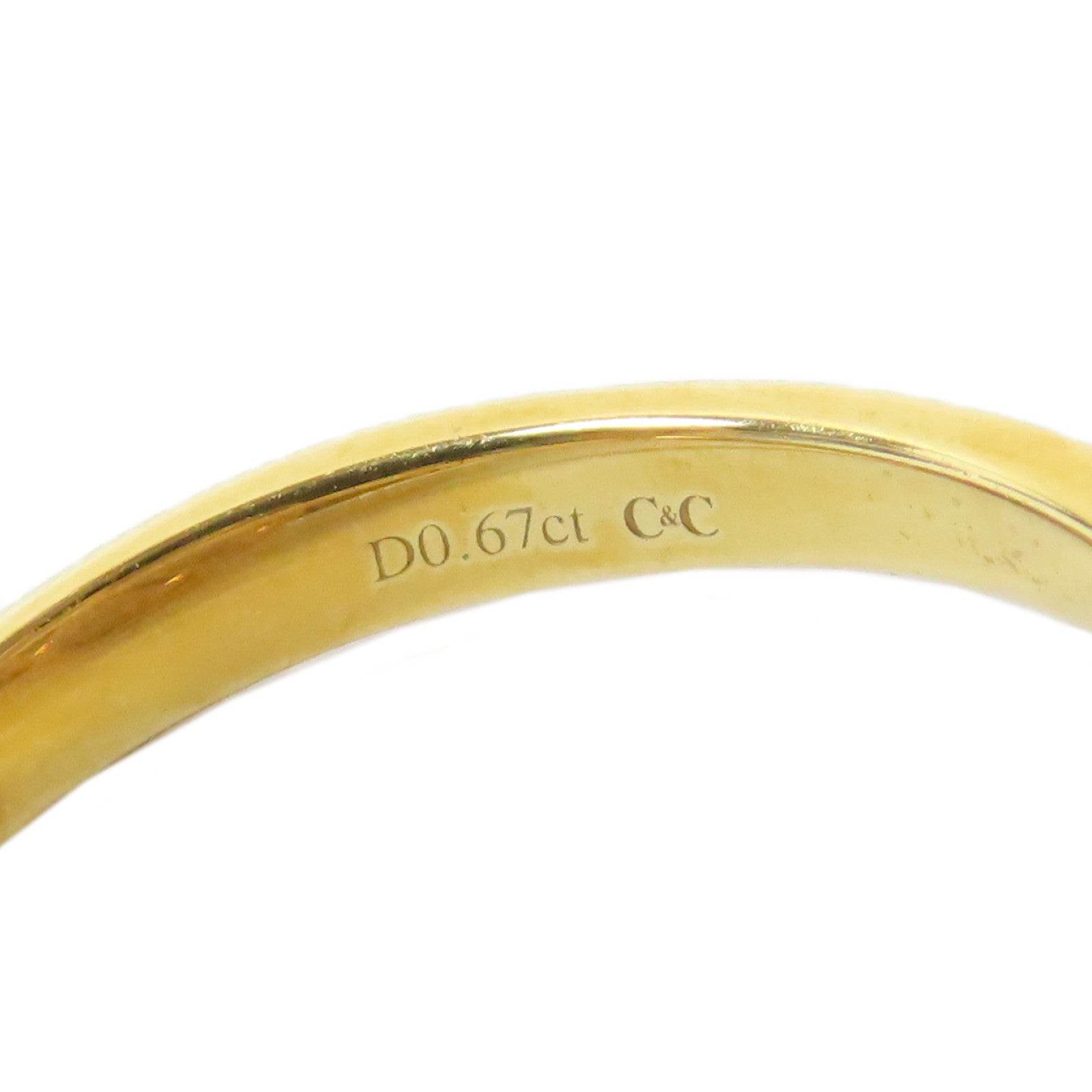 JEWELRY 18K黃金Diamond Ring0.67ct鑽石戒指US#5.5