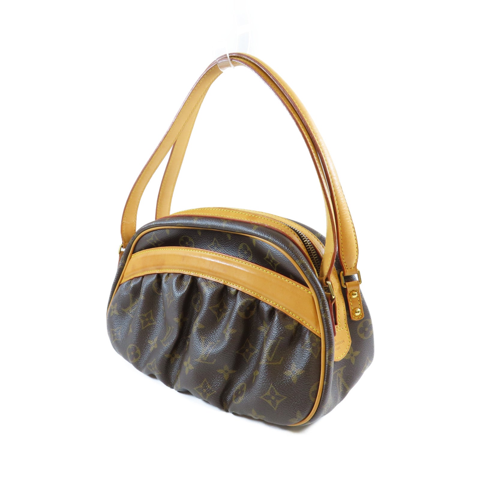 LOUIS VUITTON Monogram Klara金扣肩背袋啡色