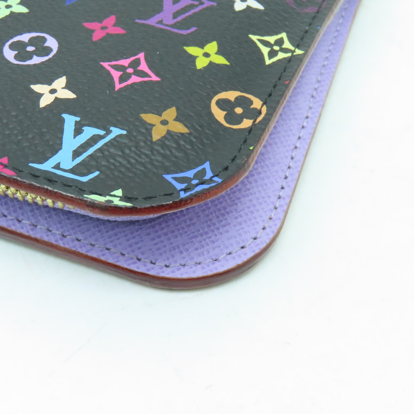 LOUIS VUITTON Monogram Multicolore Portefeuille Insolite Wallet金扣長錢包黑色/彩色