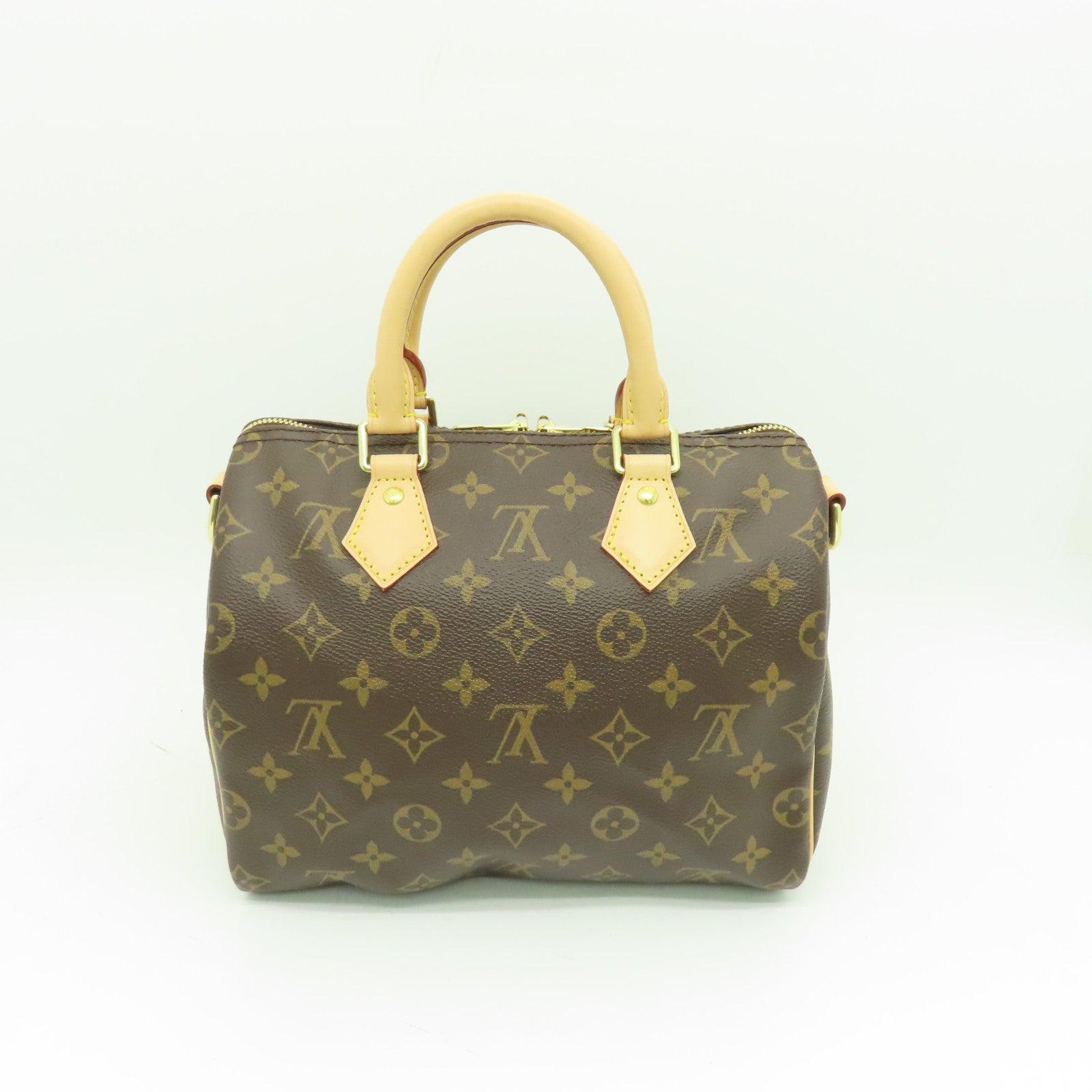 LOUIS VUITTON Monogram Speedy Bandouliere 25金扣手挽袋啡色