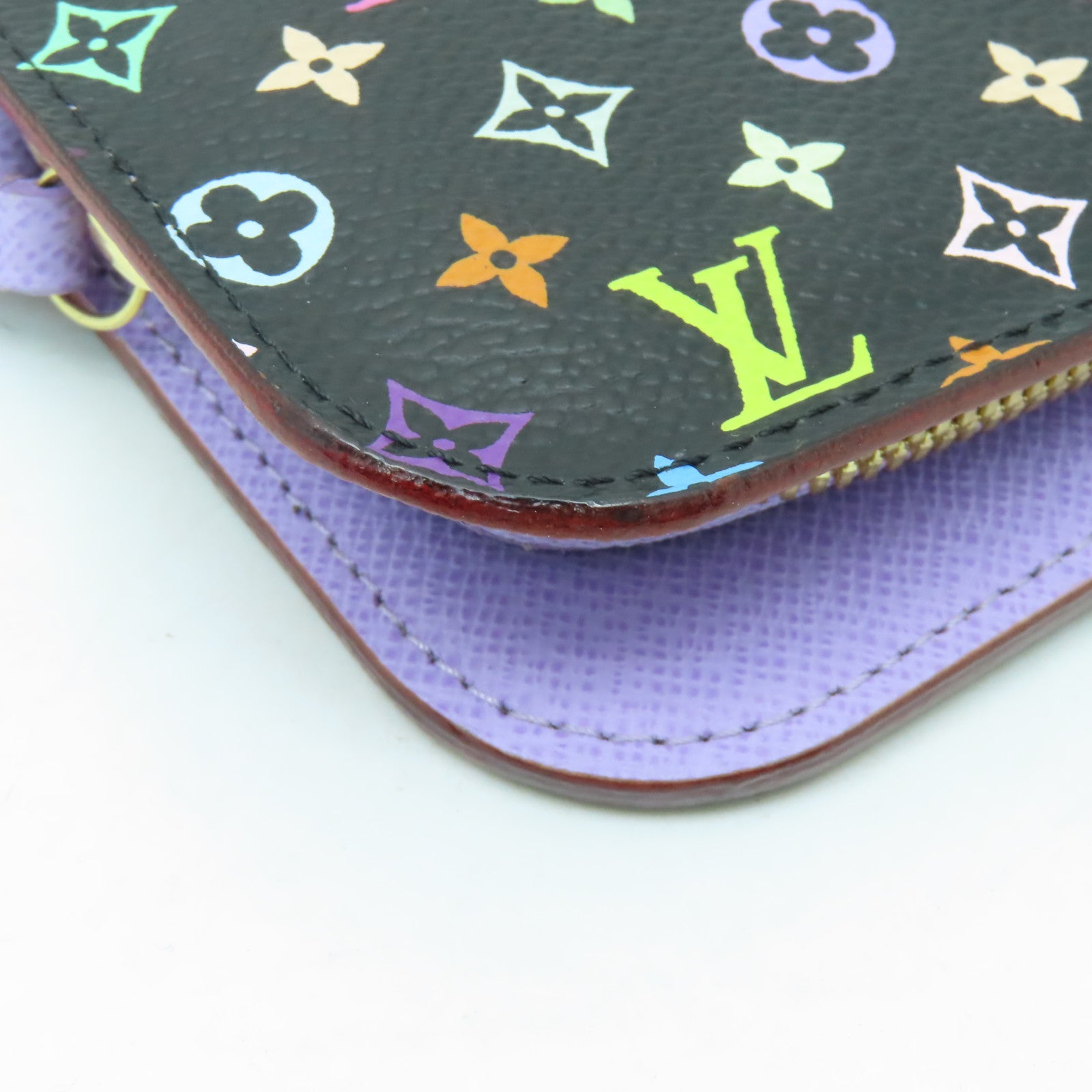 LOUIS VUITTON Monogram Multicolore Portefeuille Insolite Wallet金扣長錢包黑色/彩色