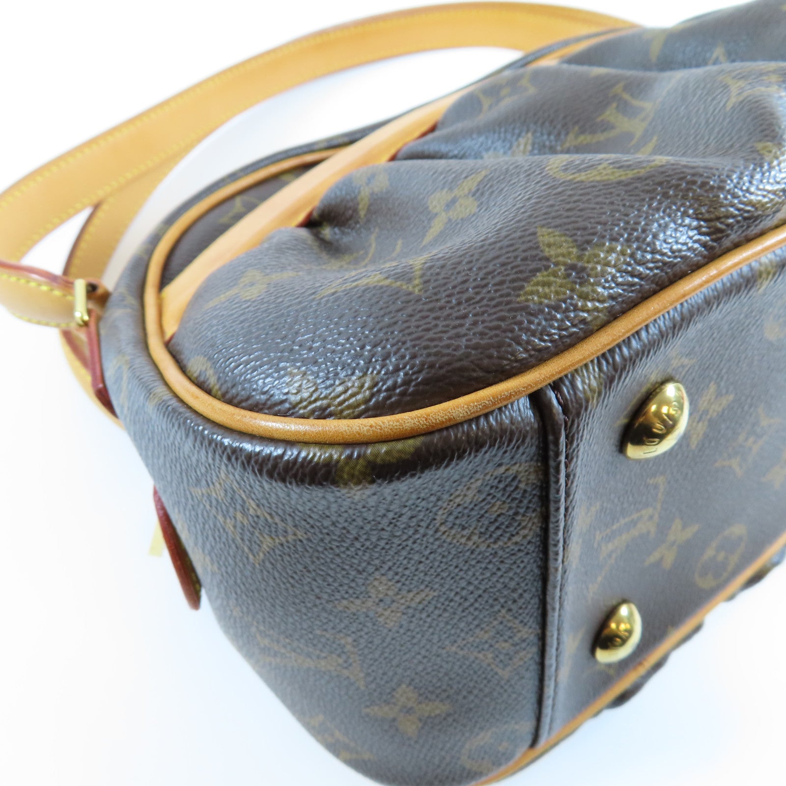 LOUIS VUITTON Monogram Klara金扣肩背袋啡色