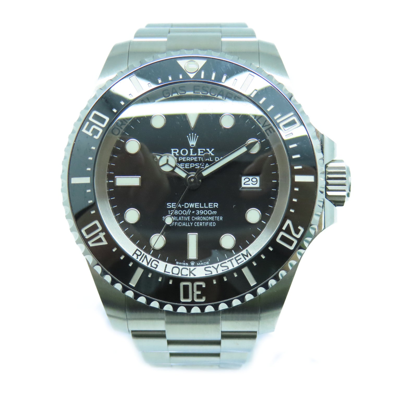 ROLEX Deep Sea Stainless Steel Watch Automatic Movement Black