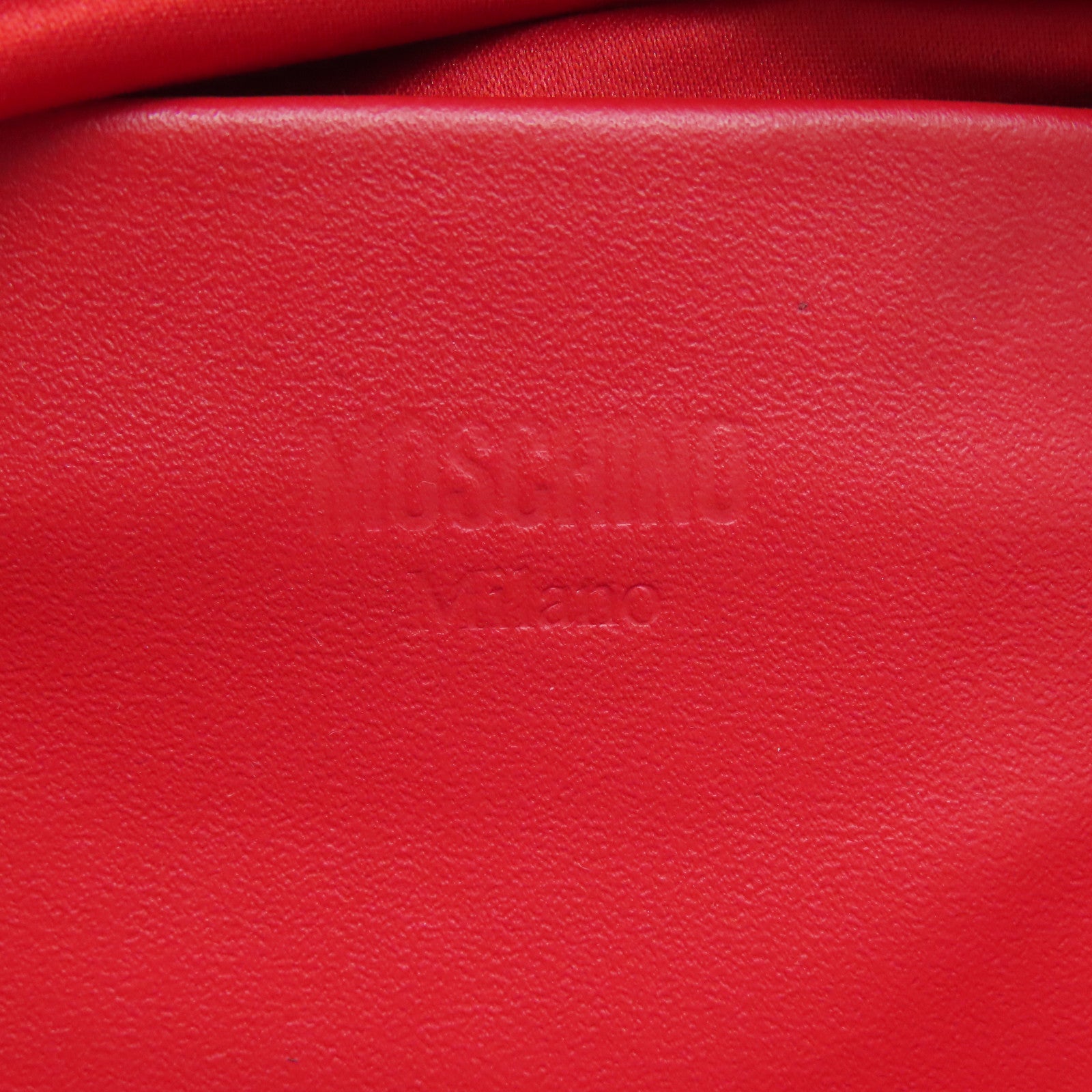 MOSCHINO 尼龍Shoulder Bag金扣手挽肩背兩用袋紅色