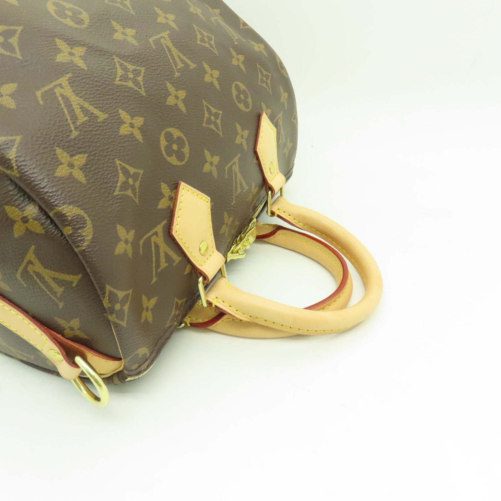 LOUIS VUITTON Monogram Speedy Bandouliere 25金扣手挽袋啡色