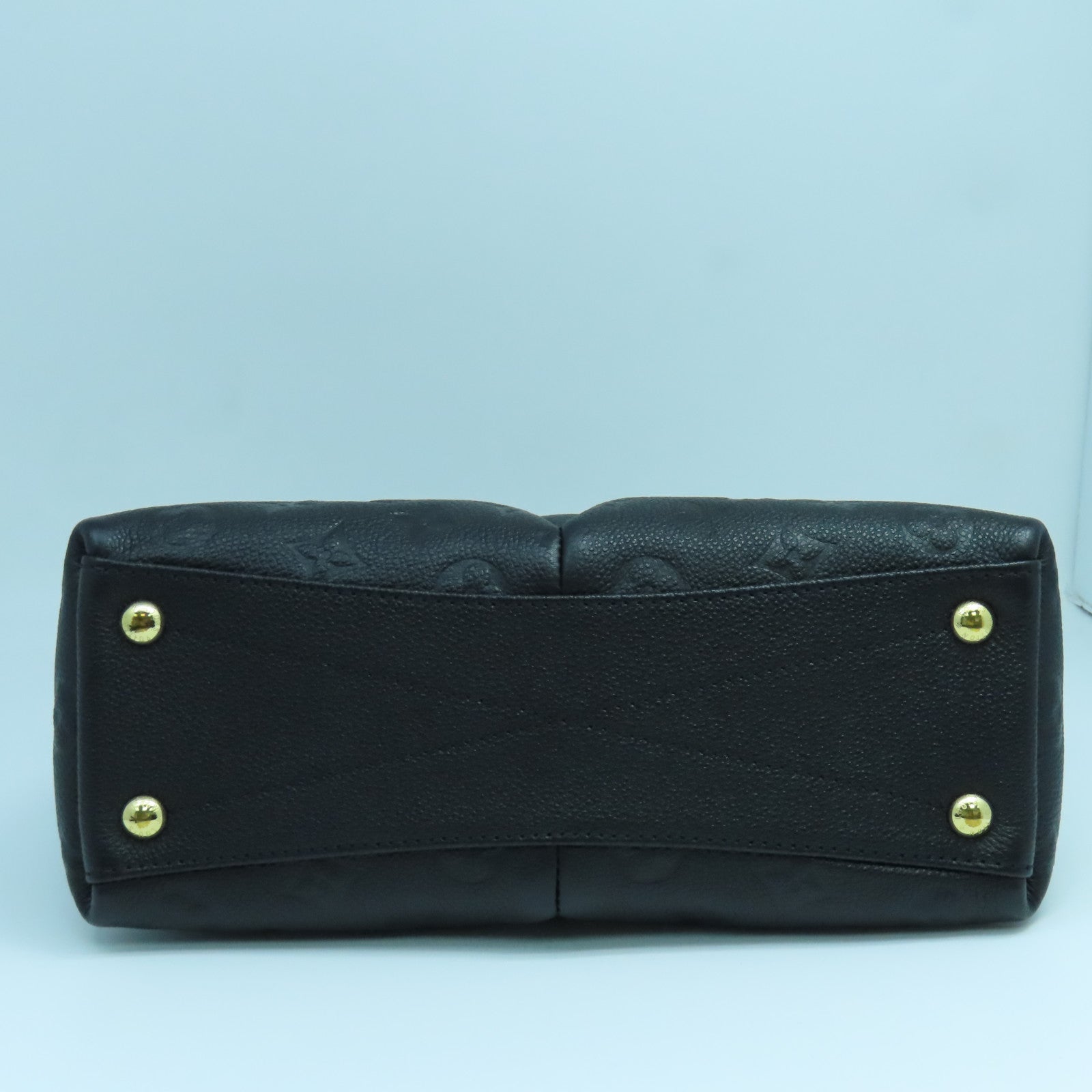 LOUIS VUITTON Monogram Empreinte V Tote BB金扣手挽肩背兩用袋黑色