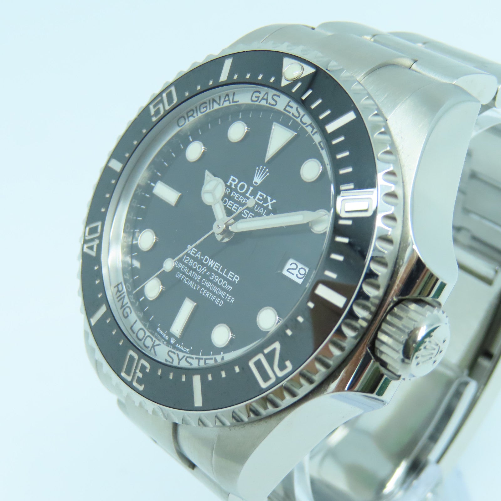 ROLEX Deep Sea Stainless Steel Watch Automatic Movement Black