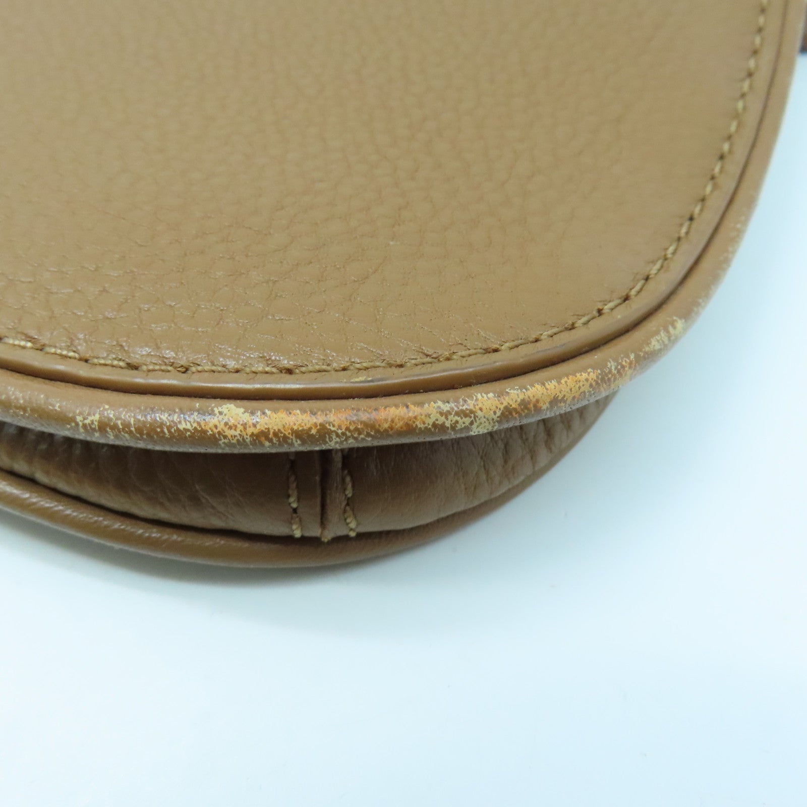 Tory Burch 牛皮皮革Shoulder Bag金扣肩背袋褐色