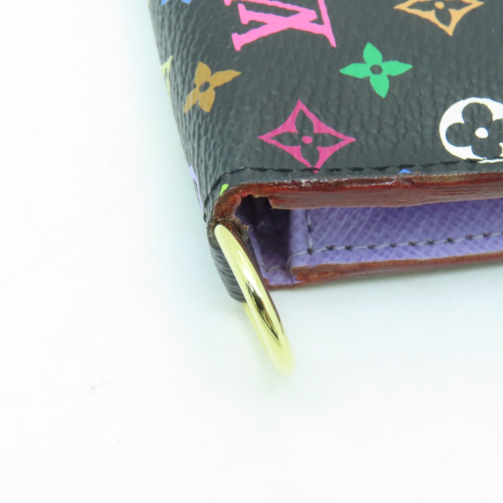 LOUIS VUITTON Monogram Multicolore Portefeuille Insolite Wallet金扣長錢包黑色/彩色