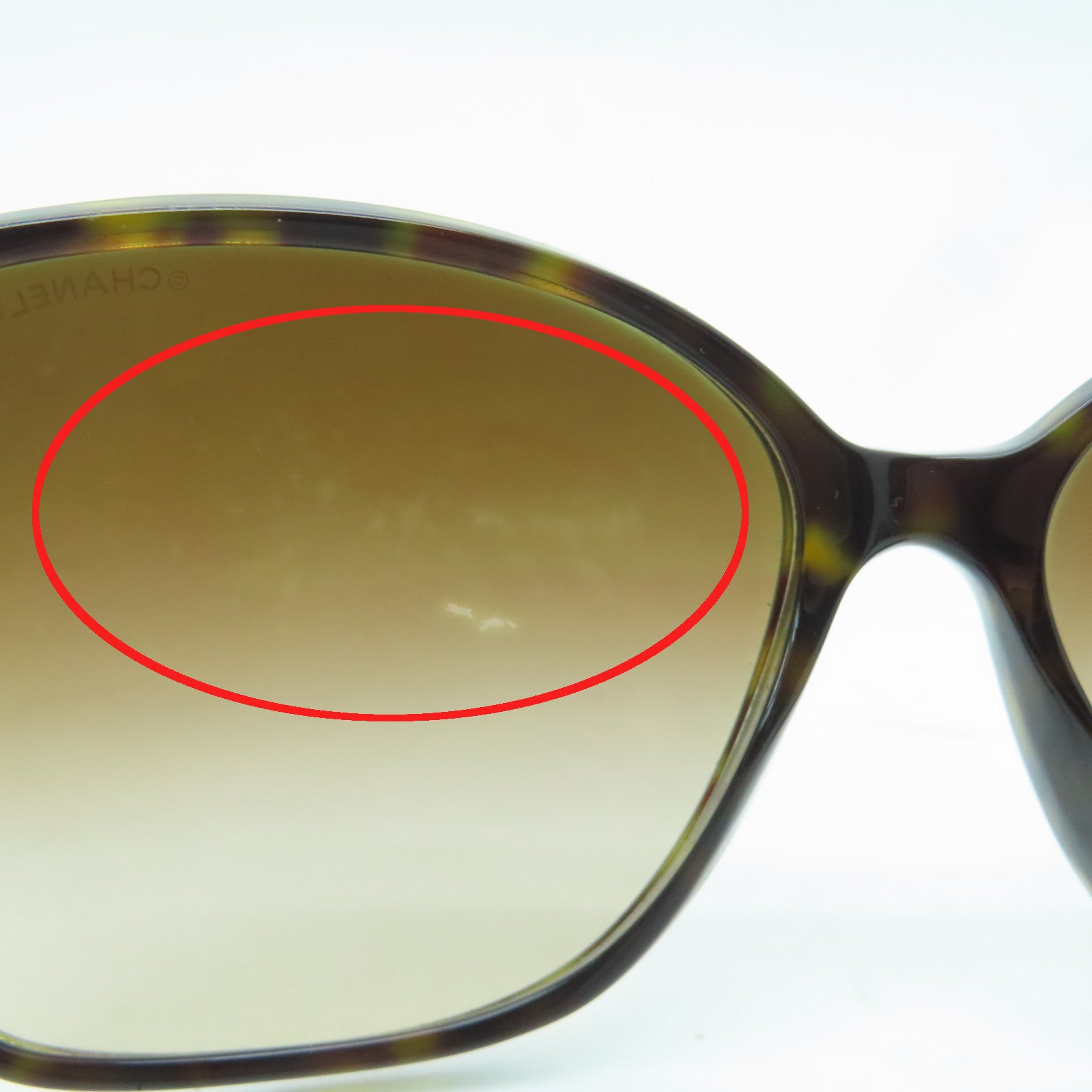 CHANEL 塑料Sunglasses金扣/银扣太阳眼镜啡色