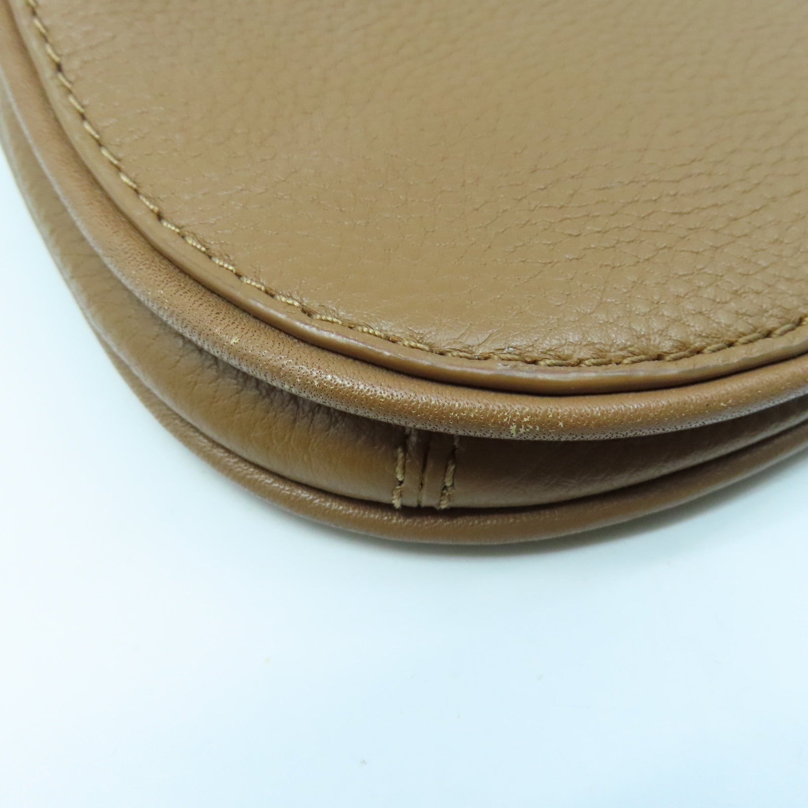 Tory Burch 牛皮皮革Shoulder Bag金扣肩背袋褐色