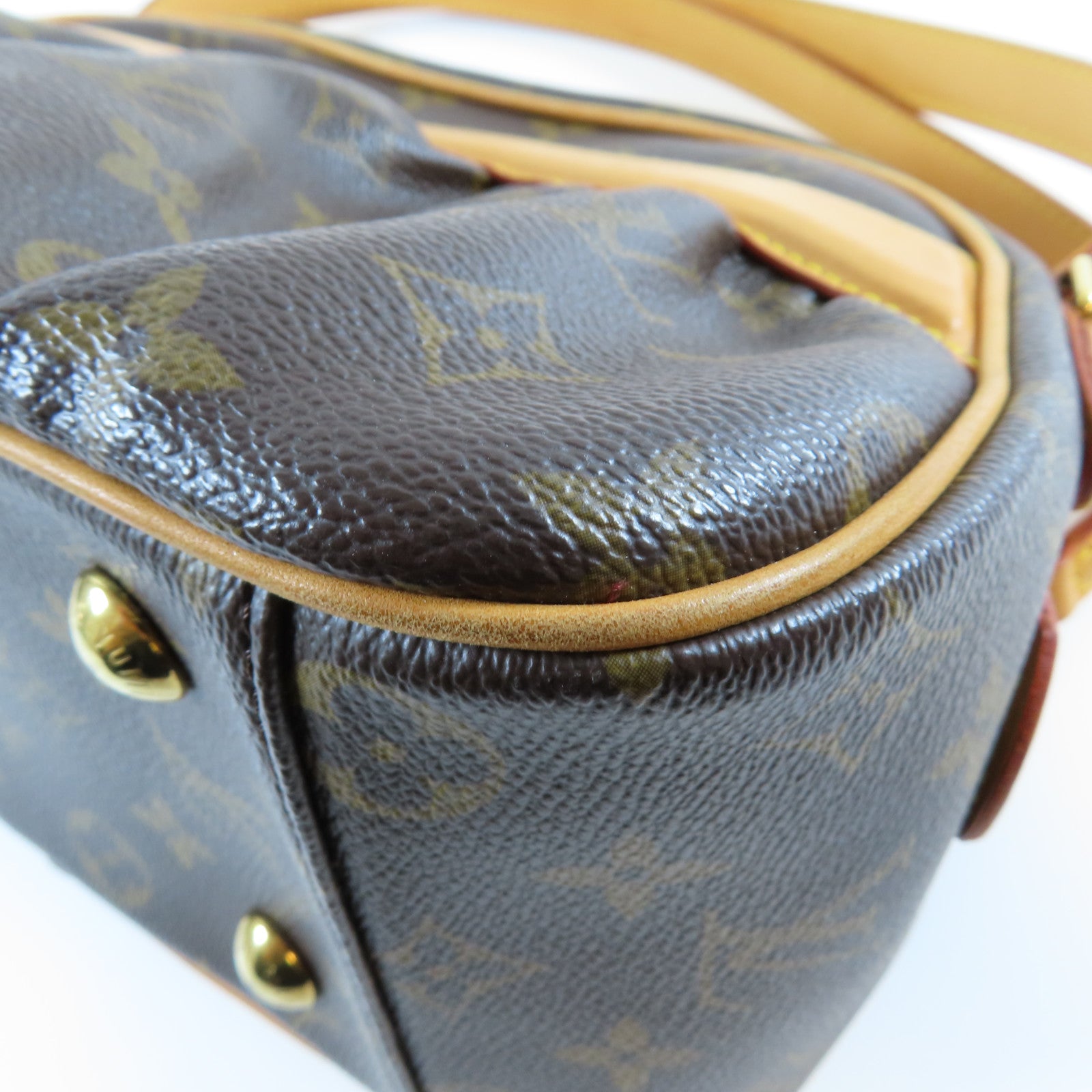LOUIS VUITTON Monogram Klara金扣肩背袋啡色