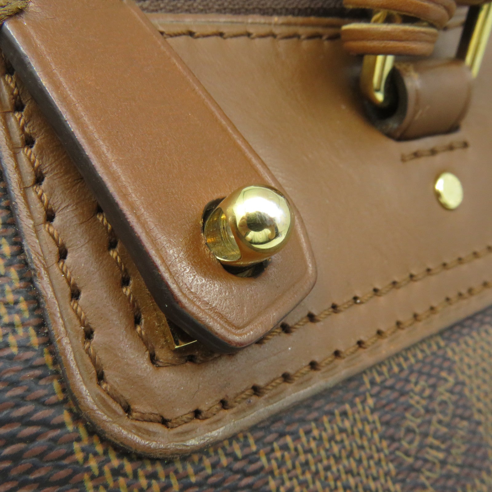 LOUIS VUITTON Damier Greenwich 2Way Shoulder Bag Handle Shoulder Bag Brown