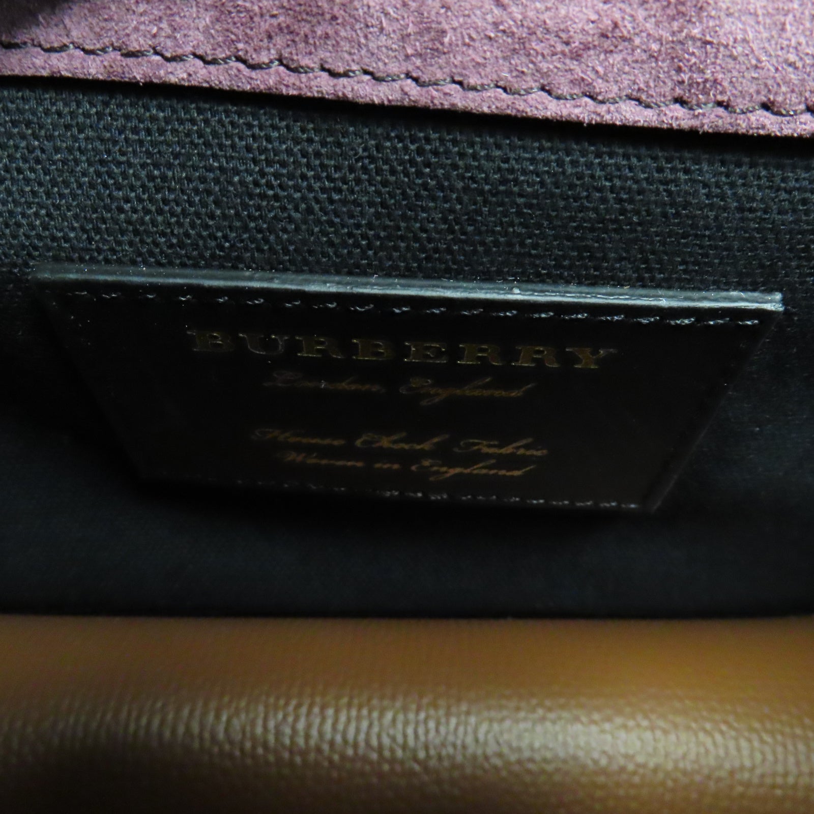 BURBERRY 牛皮皮革Shoulder Bag金扣肩背袋啡色