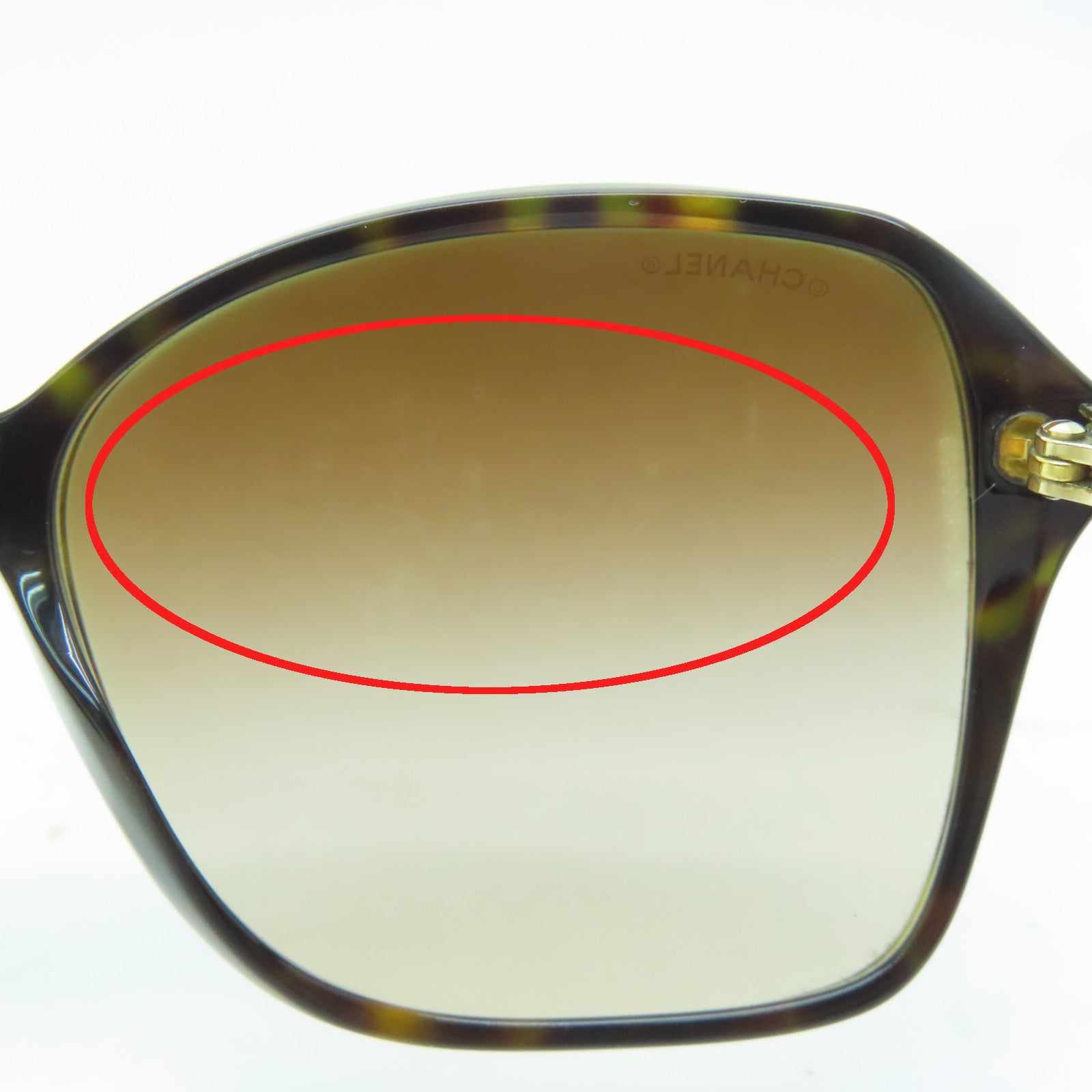 CHANEL 塑料Sunglasses金扣/银扣太阳眼镜啡色