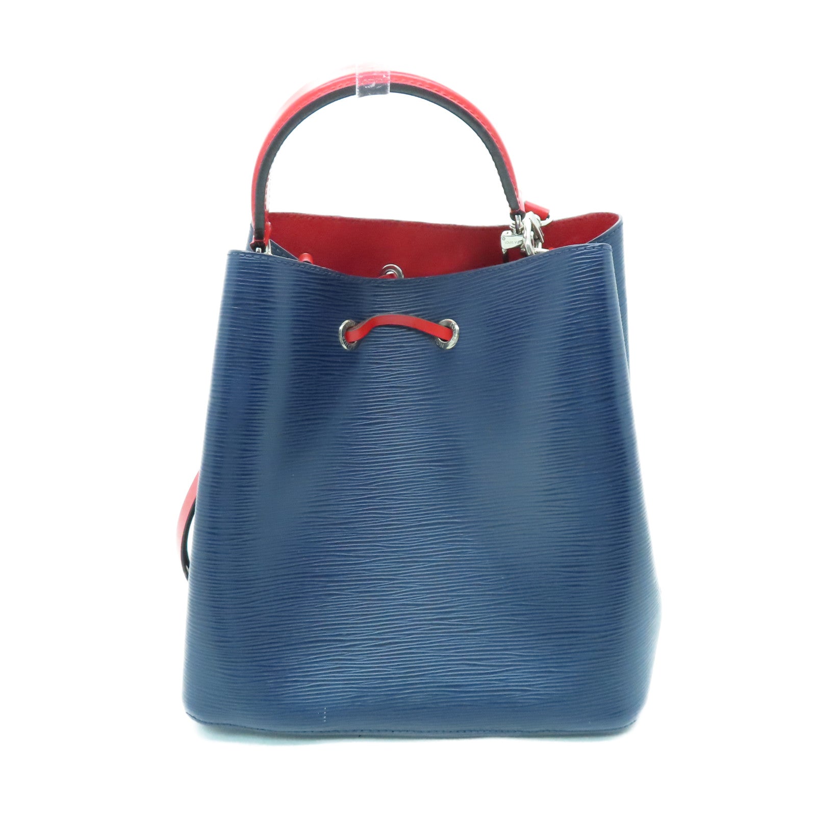 LOUIS VUITTON Epi Neo Noe MM銀扣肩背袋藍色/紅色