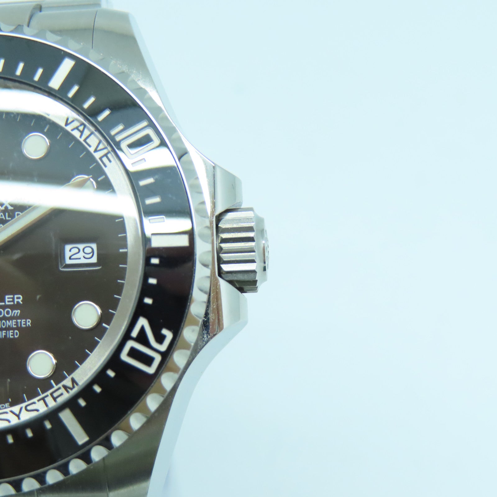ROLEX Deep Sea Stainless Steel Watch Automatic Movement Black
