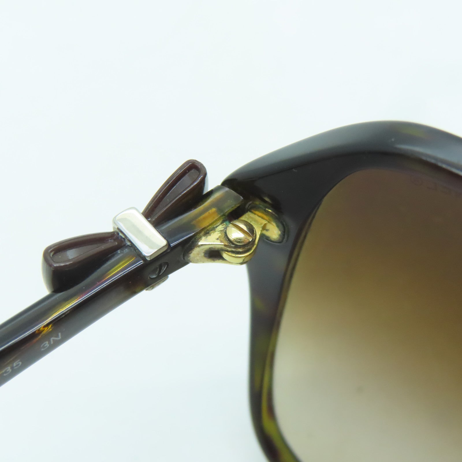 CHANEL 塑料Sunglasses金扣/银扣太阳眼镜啡色