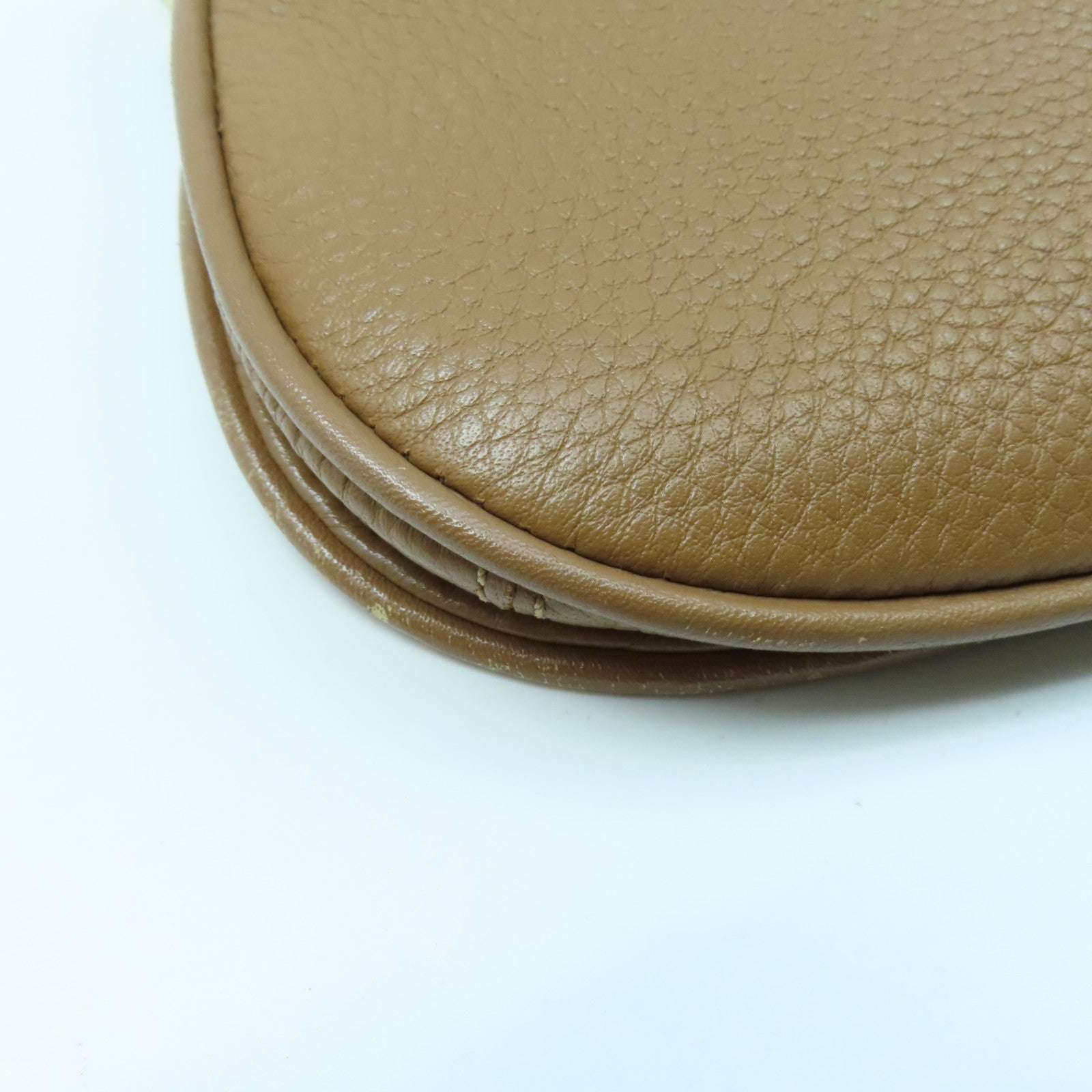 Tory Burch 牛皮皮革Shoulder Bag金扣肩背袋褐色