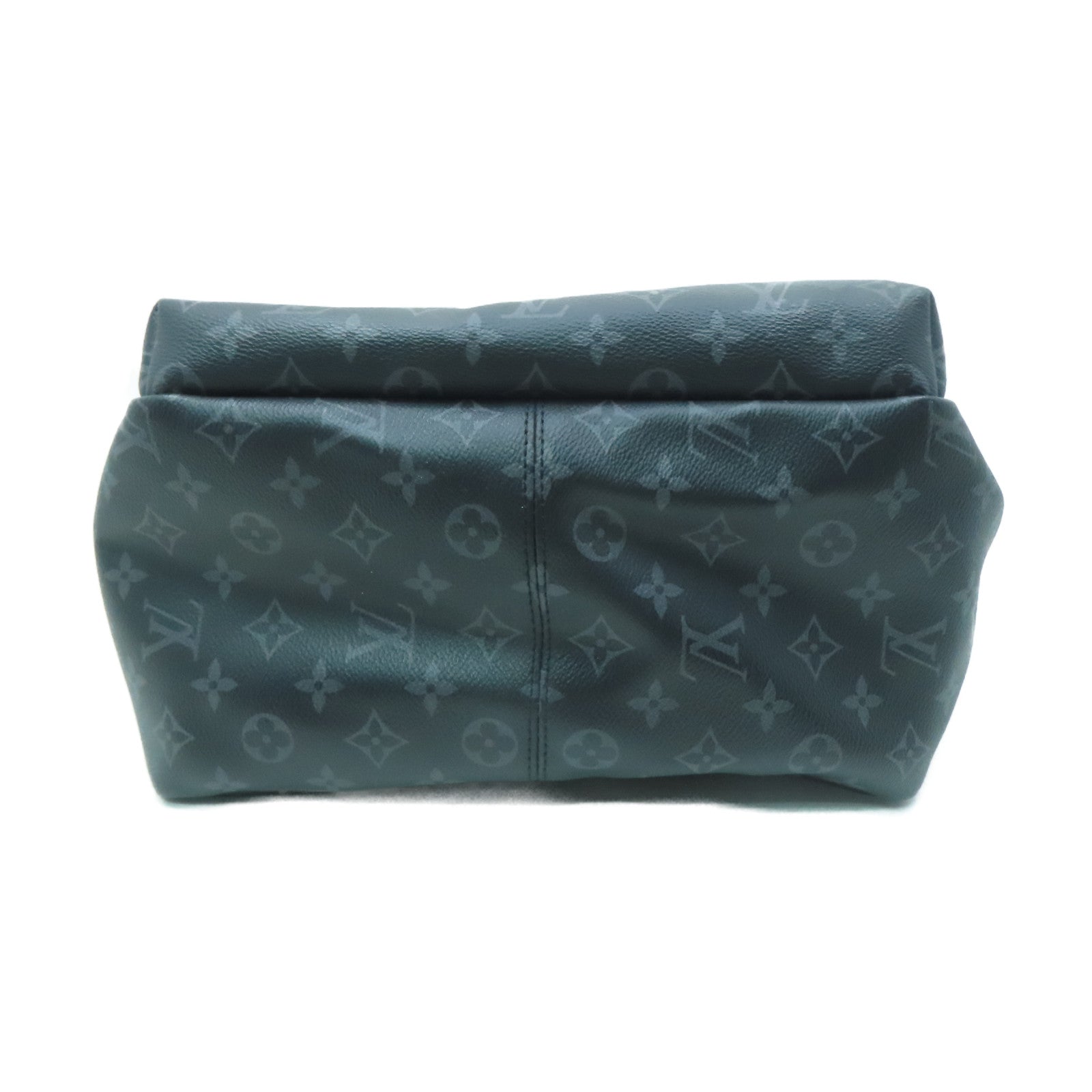 LOUIS VUITTON Monogram Eclipse Discovery PM銀扣背包黑色