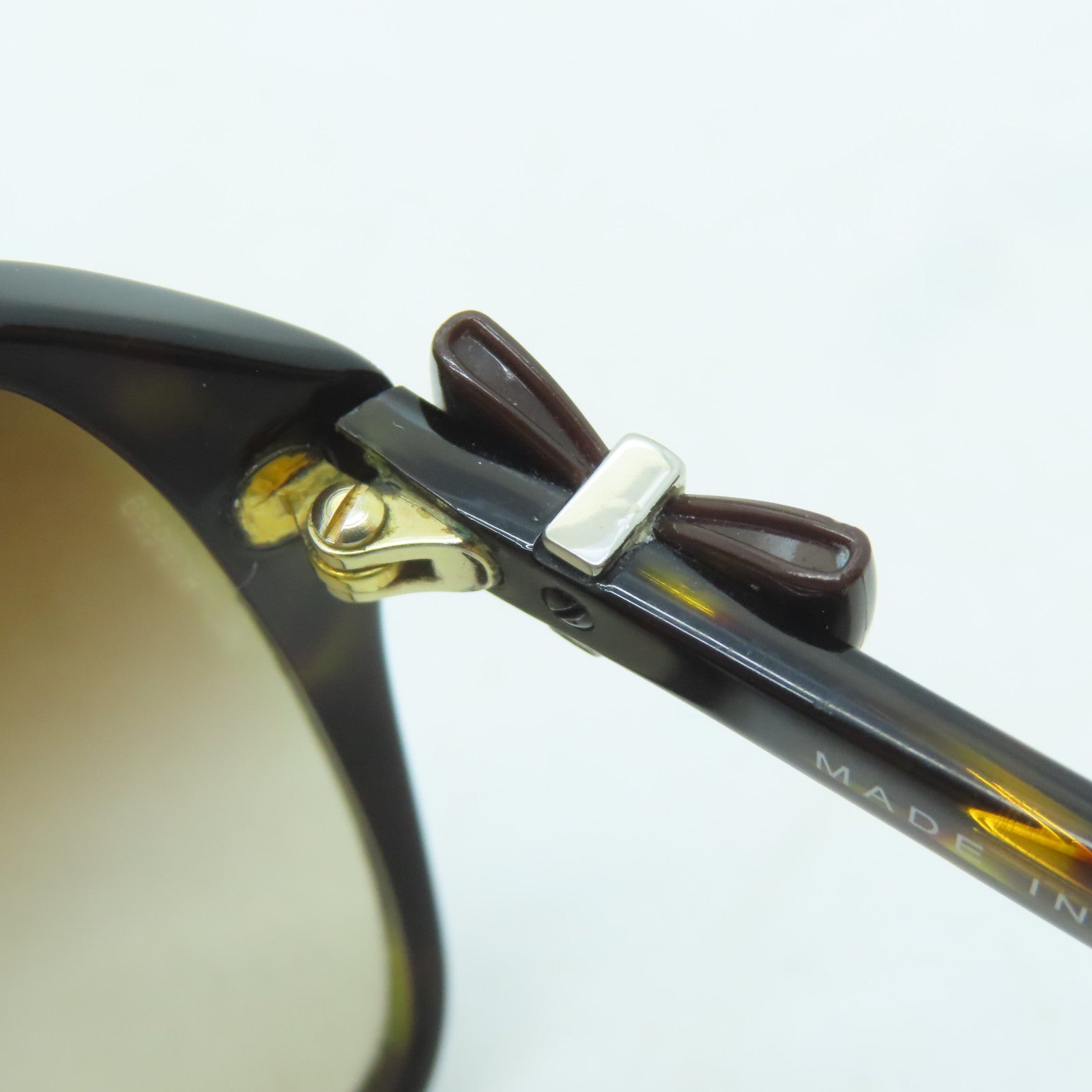 CHANEL 塑料Sunglasses金扣/银扣太阳眼镜啡色