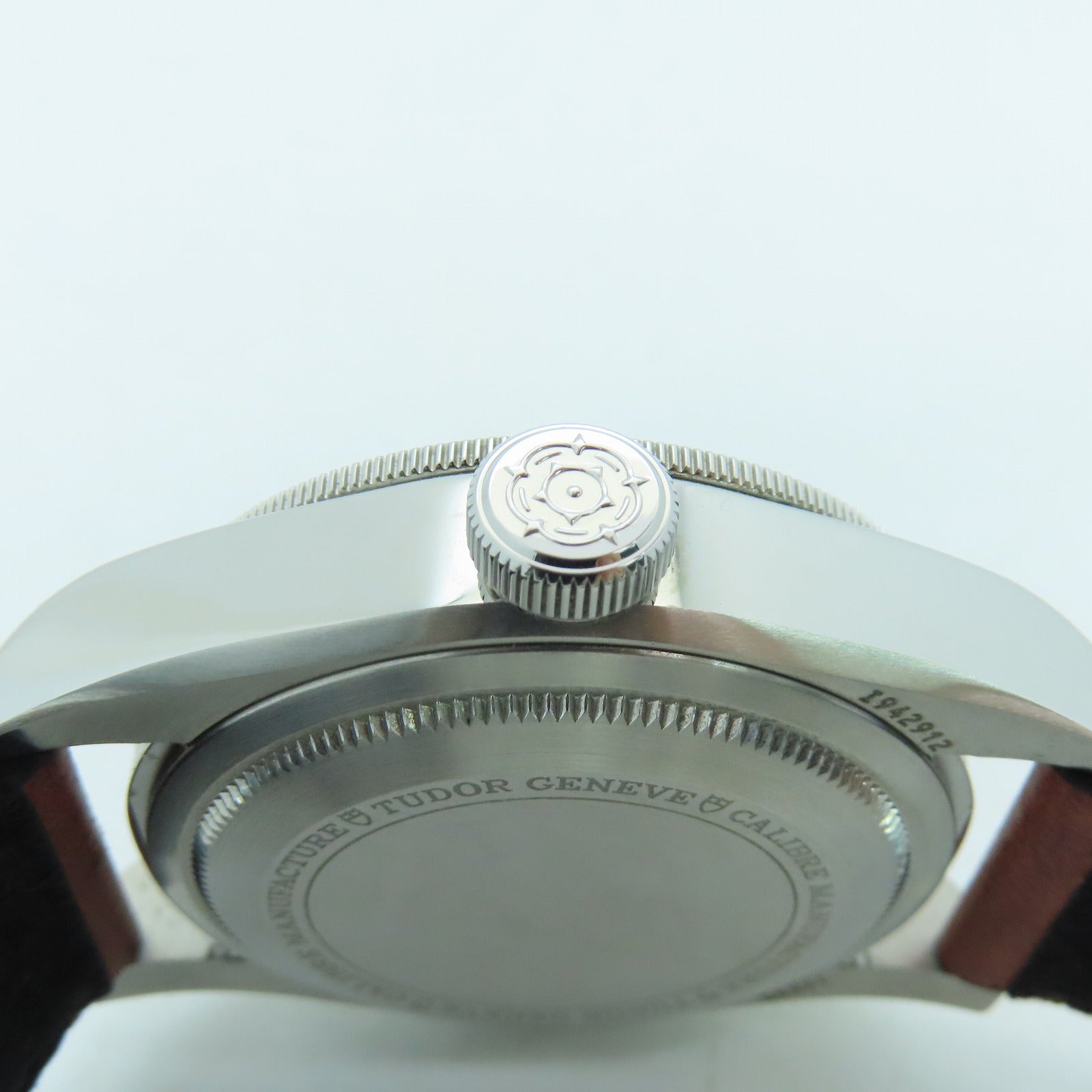 TUDOR Black Bay GMT 41mm Stainless Steel/Leather Band Watch Automatic Movement Black