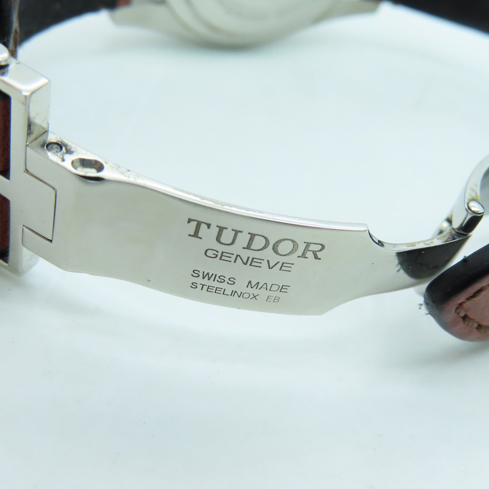 TUDOR Black Bay GMT 41mm Stainless Steel/Leather Band Watch Automatic Movement Black