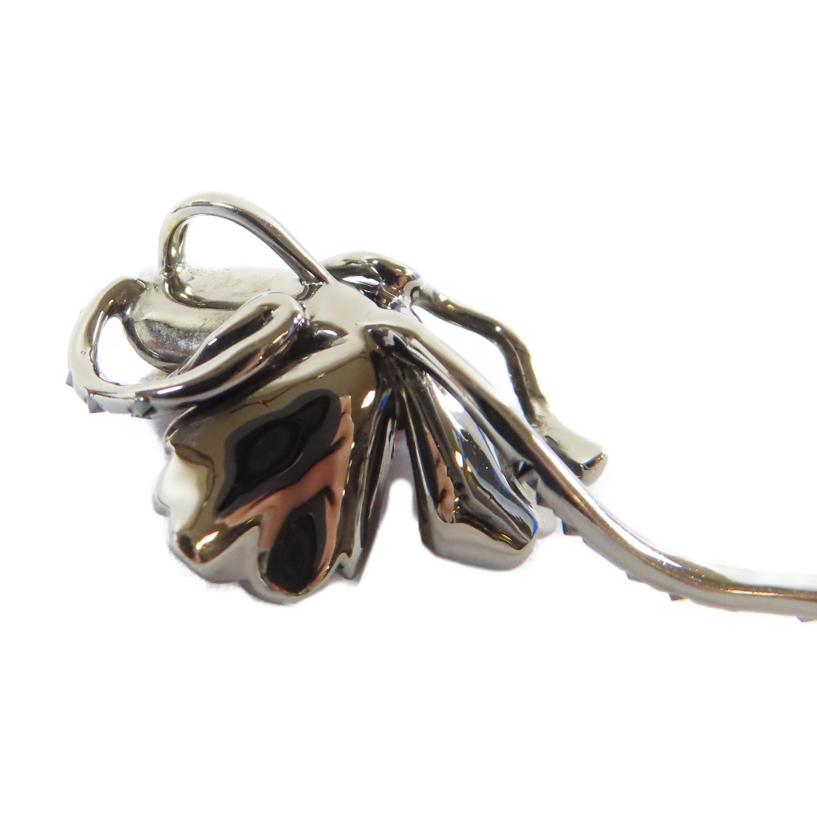 JEWELRY 18K白金/石榴石/鑽石0.19ctDiamond/1.18ctGarnetTop吊墜銀色/紅色