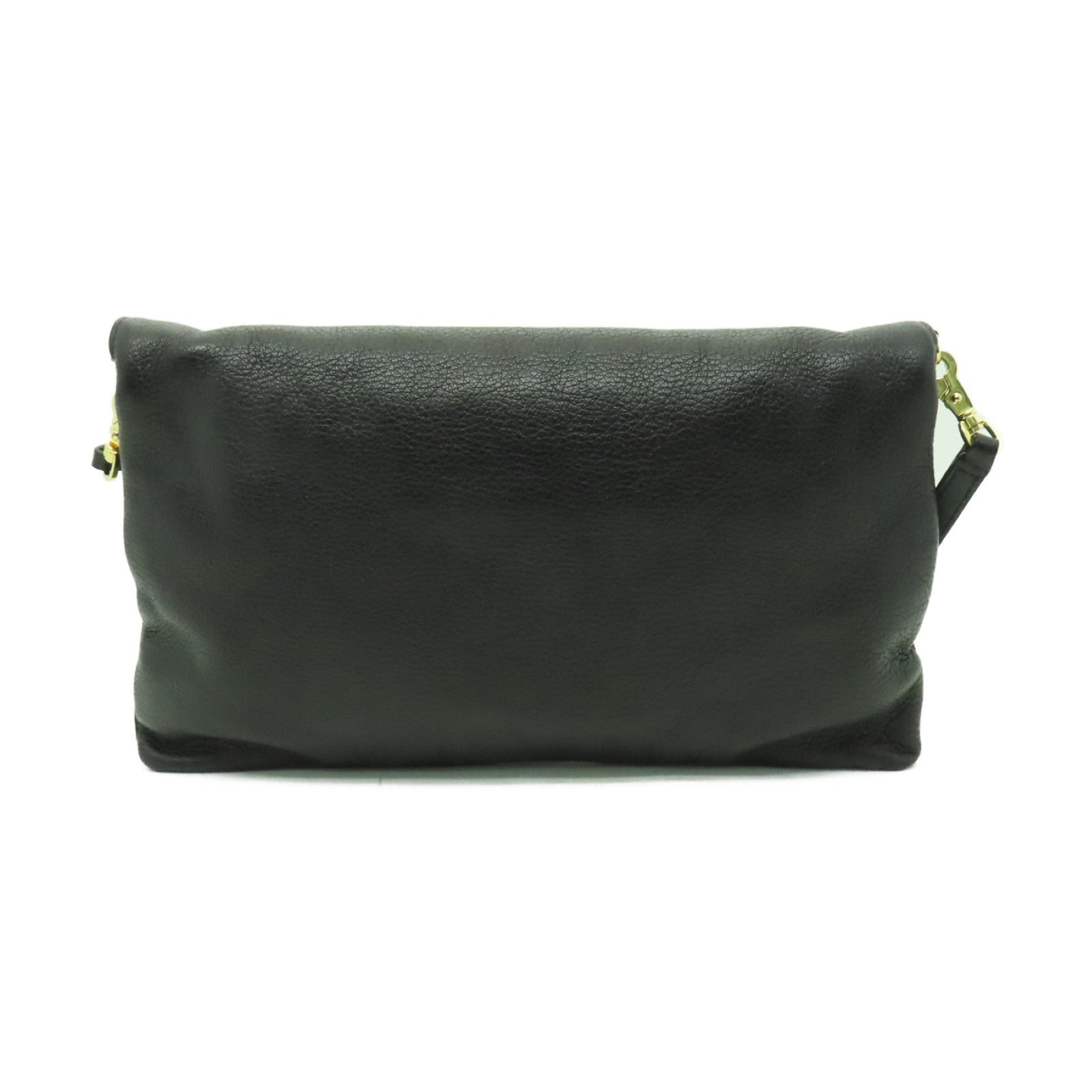 BALENCIAGA 牛皮皮革Edge Envelope金扣肩背袋黑色