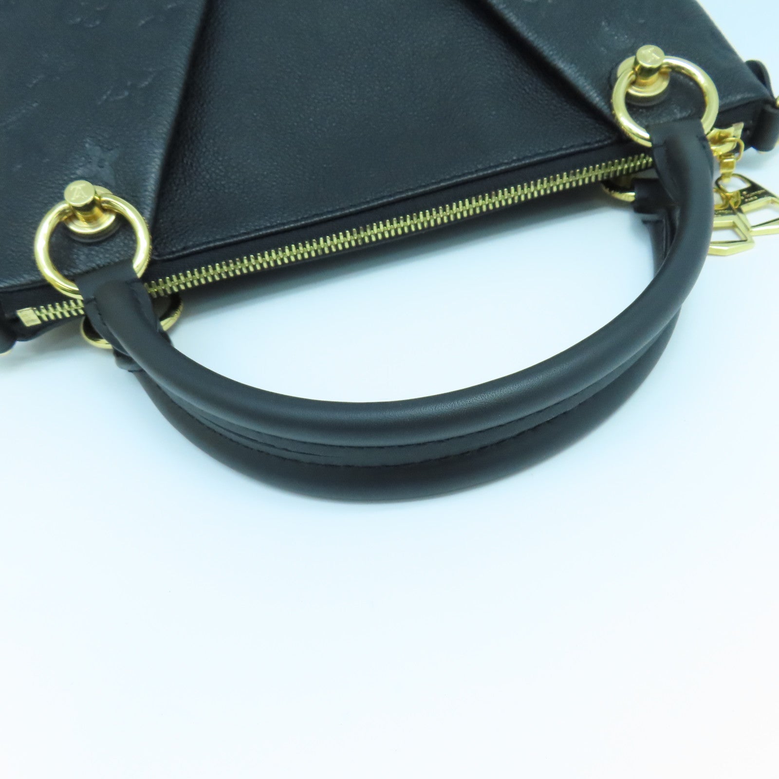 LOUIS VUITTON Monogram Empreinte V Tote BB金扣手挽肩背兩用袋黑色