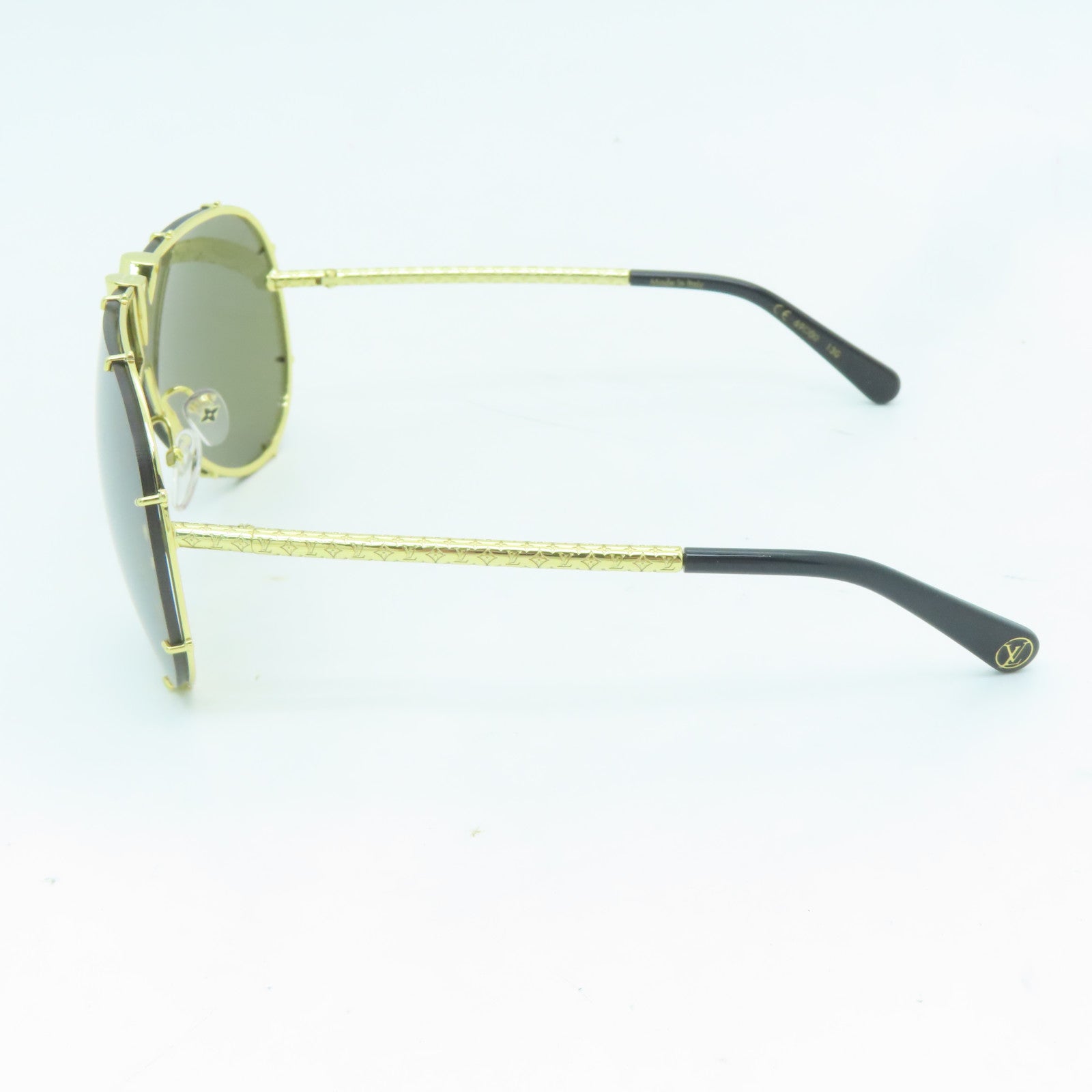 LOUIS VUITTON 金屬Drive Sunglasses金扣太陽眼鏡金色