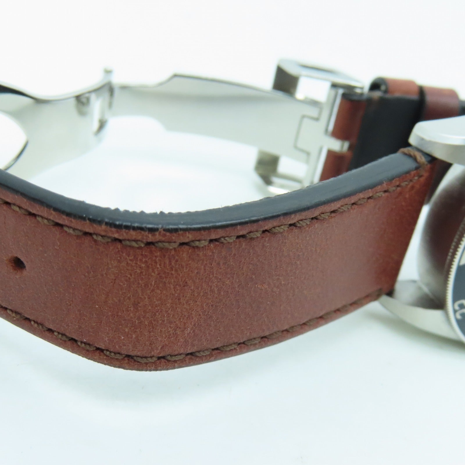 TUDOR Black Bay GMT 41mm Stainless Steel/Leather Band Watch Automatic Movement Black