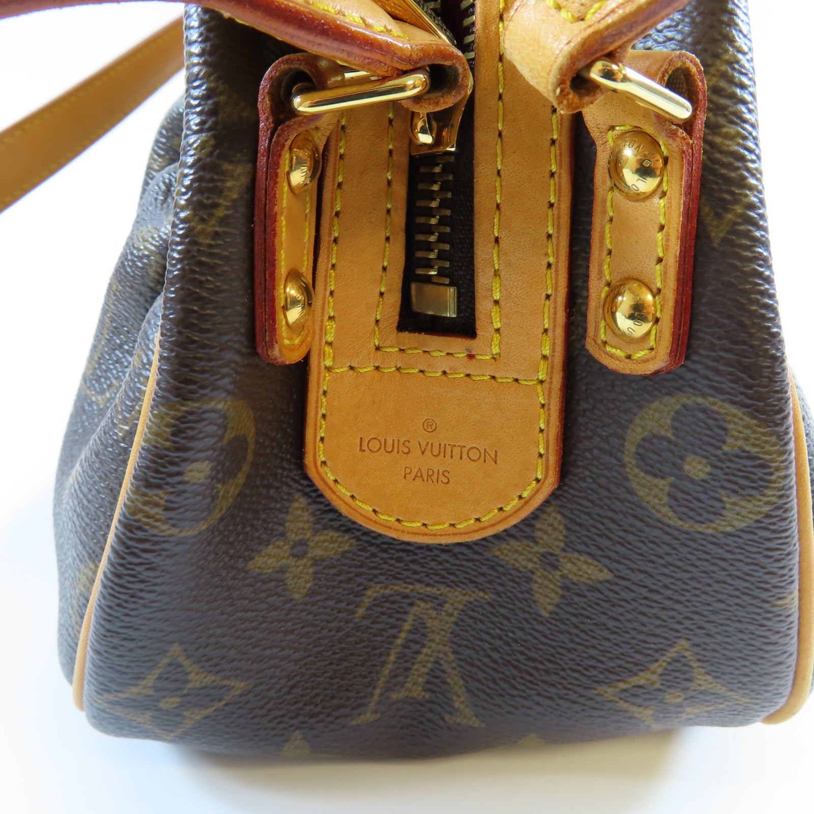 LOUIS VUITTON Monogram Klara金扣肩背袋啡色