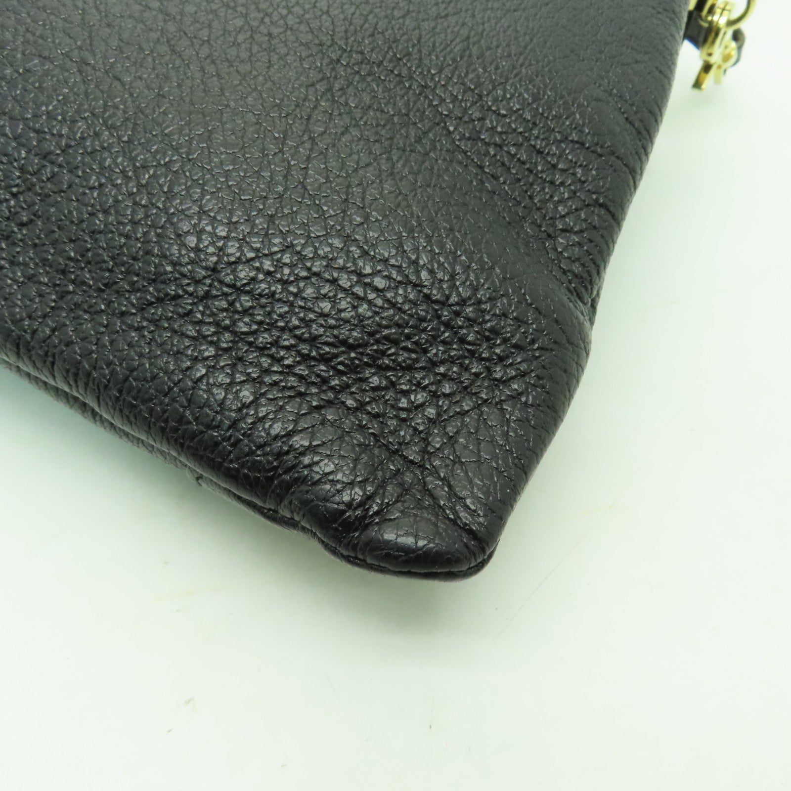 BALENCIAGA 牛皮皮革Edge Envelope金扣肩背袋黑色