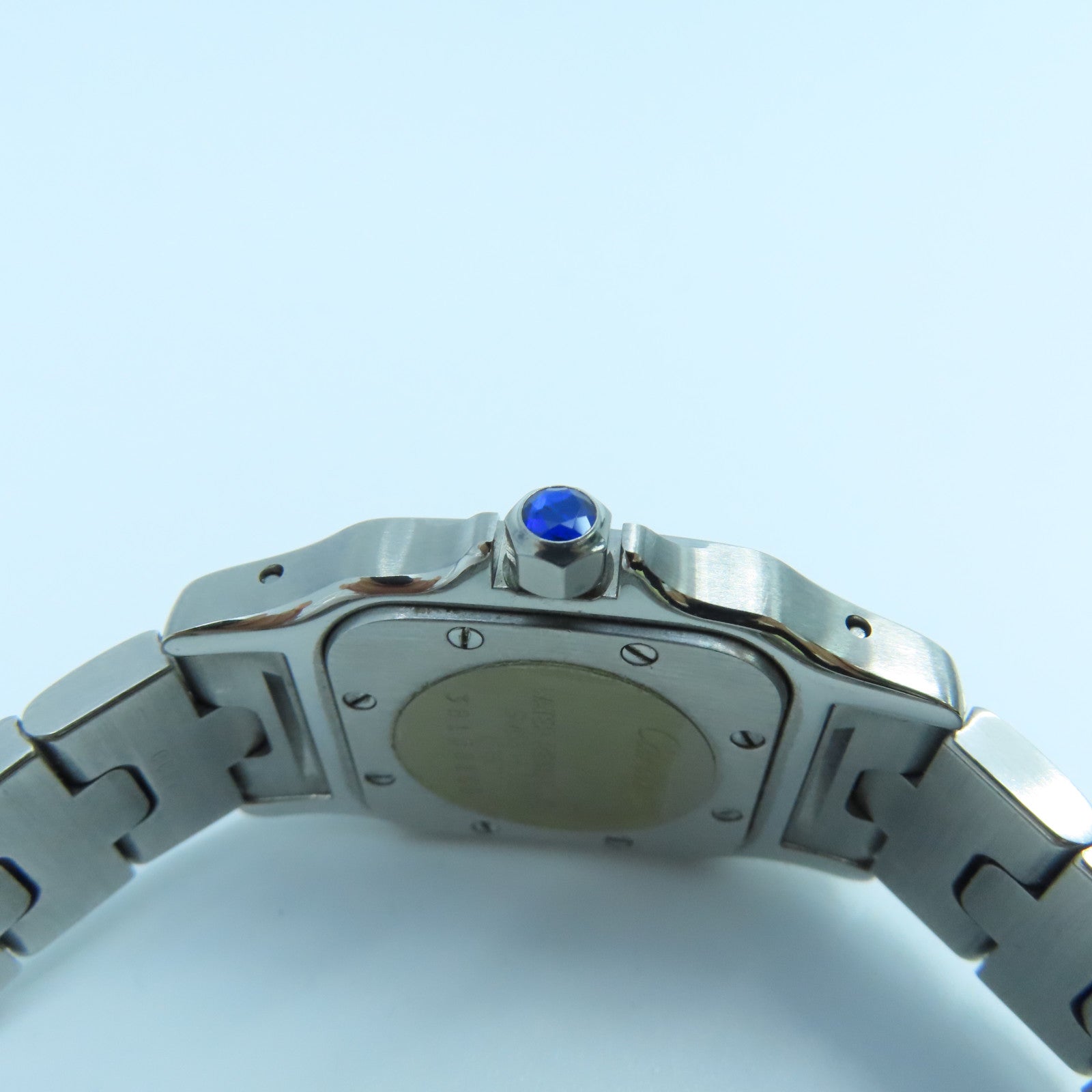 CARTIER Santos Galbee不鏽鋼手錶石英機芯白色