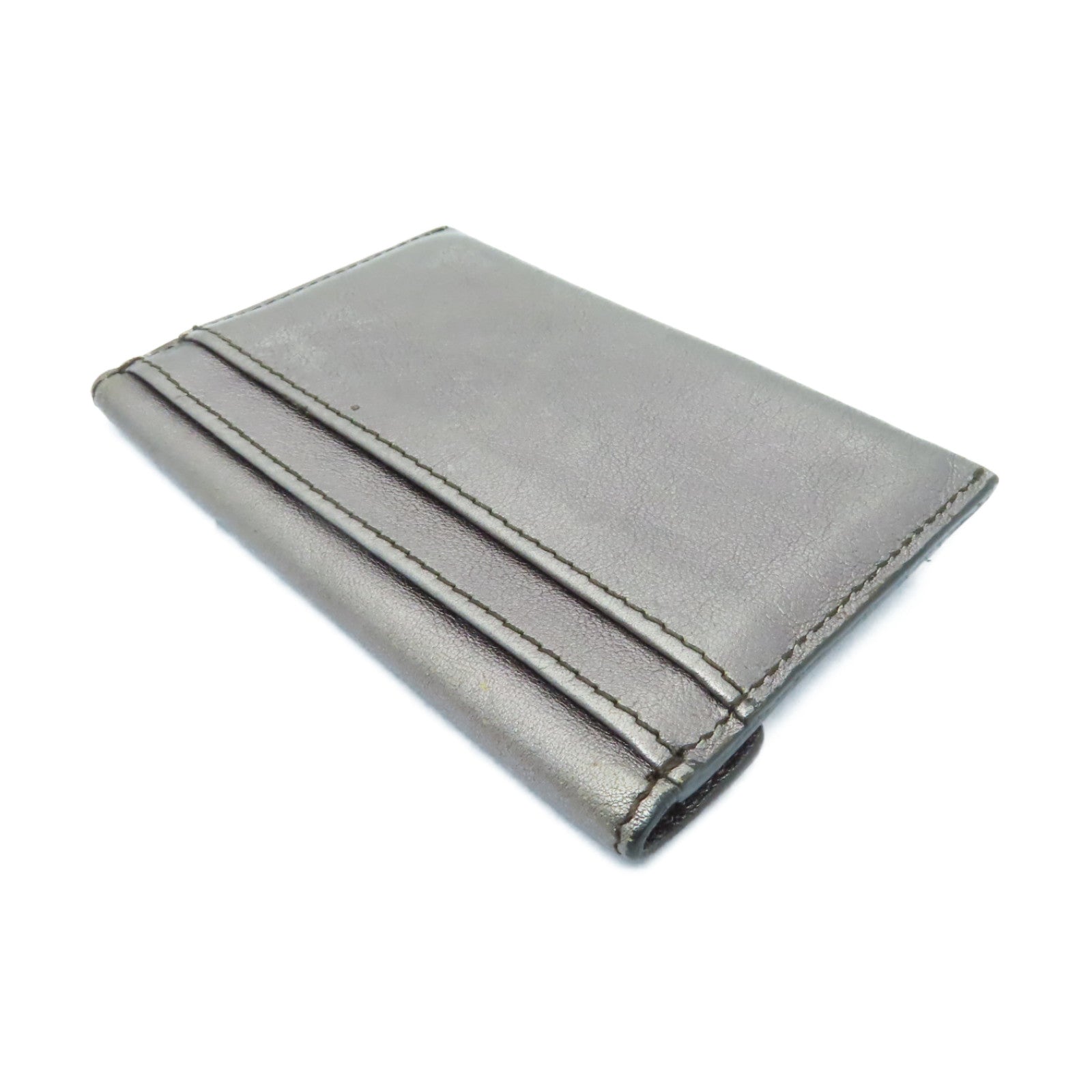 TOD’S 【激減優惠】牛皮皮革Card Case銀扣卡片套青銅色