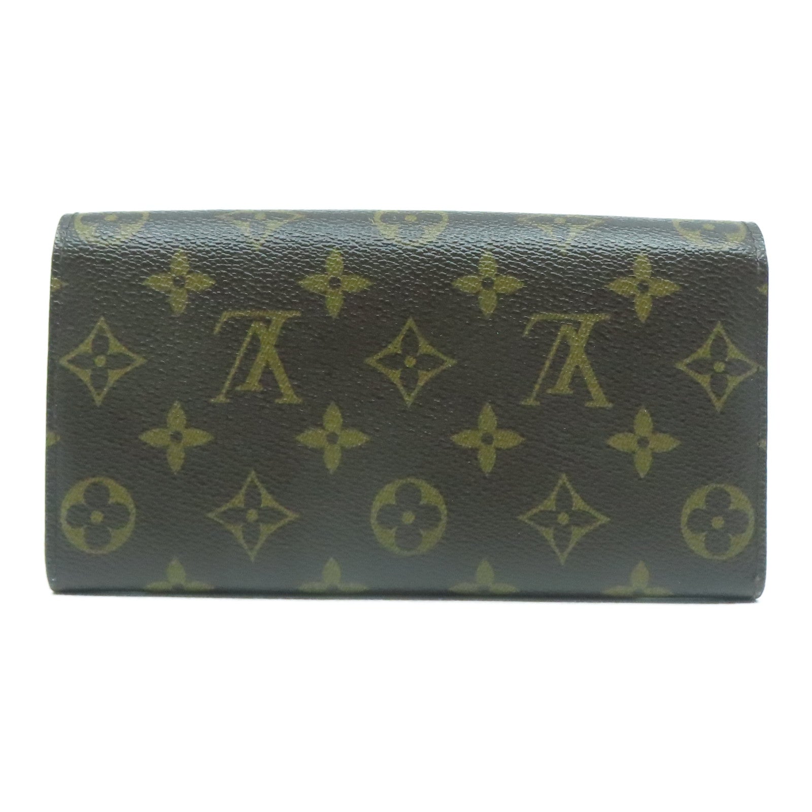 LOUIS VUITTON Monogram Portefeuille Sarah Wallet金扣長錢包啡色