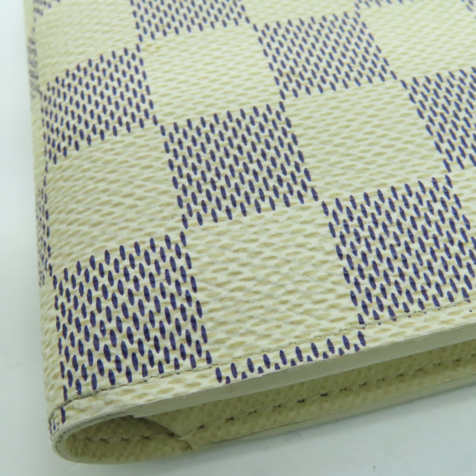 LOUIS VUITTON Damier Azur Portefeuille Marco wallet white – Brand