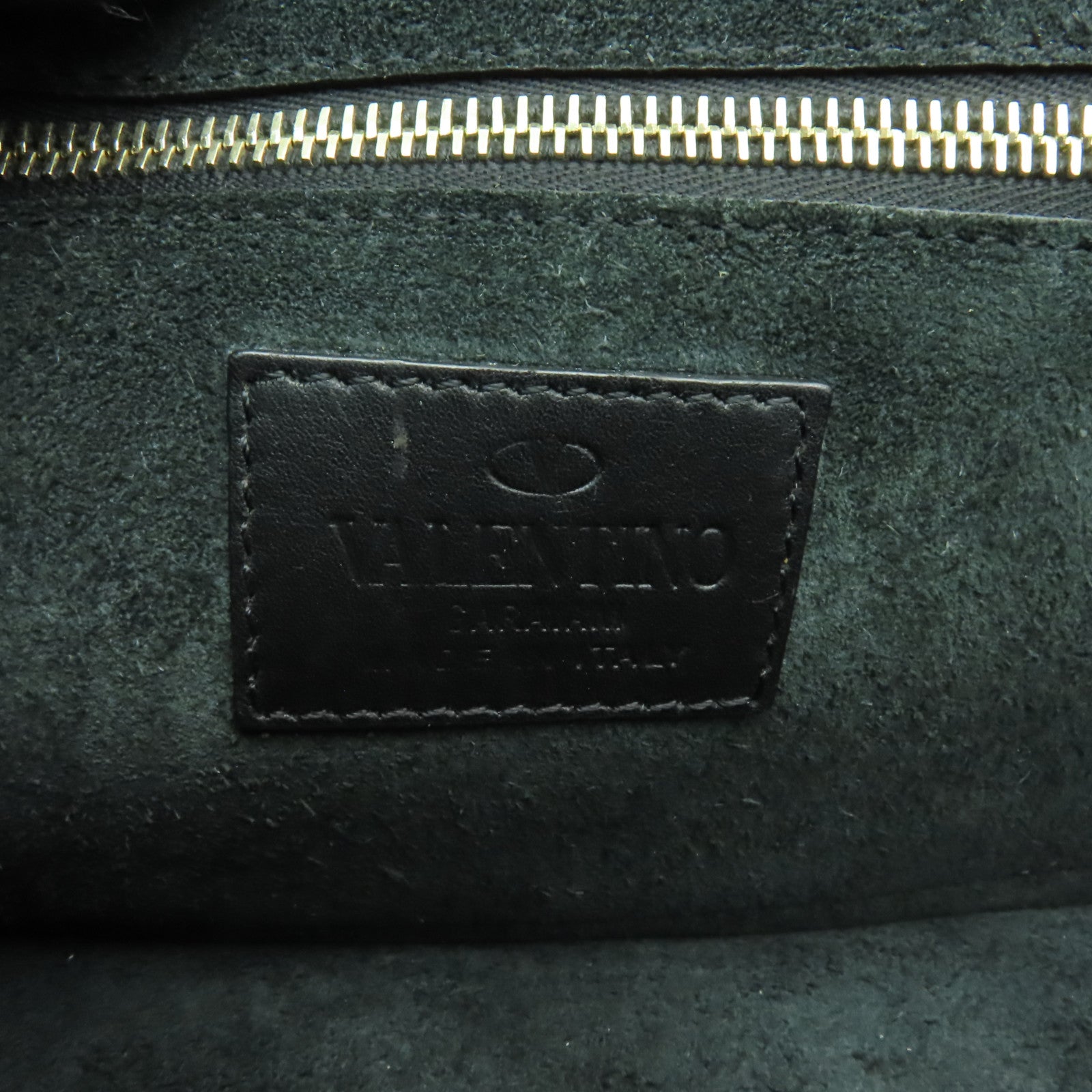 Valentino 牛皮皮革Chain Shoulder Bag金扣鏈帶肩背袋黒色