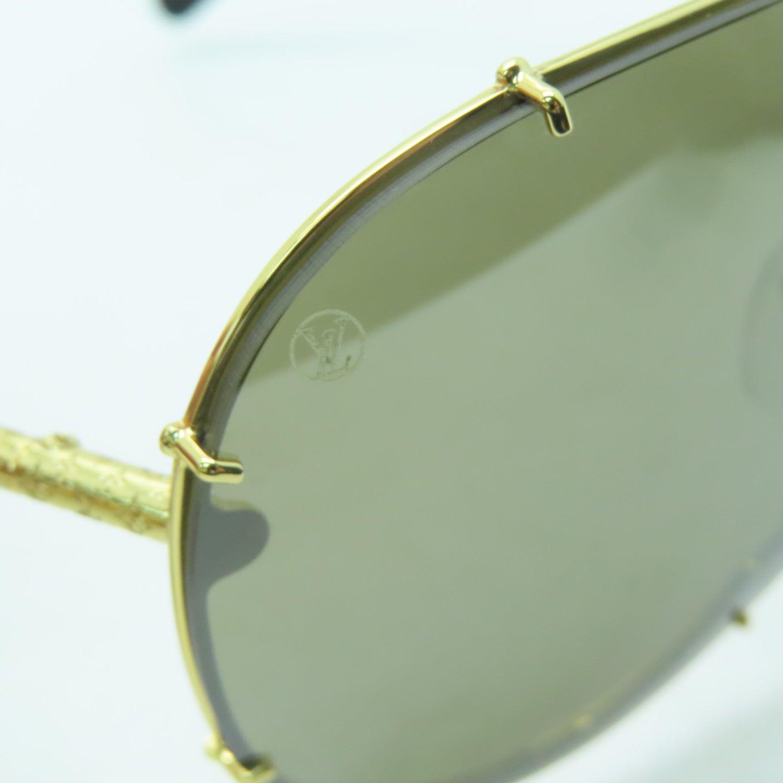 LOUIS VUITTON 金屬Drive Sunglasses金扣太陽眼鏡金色