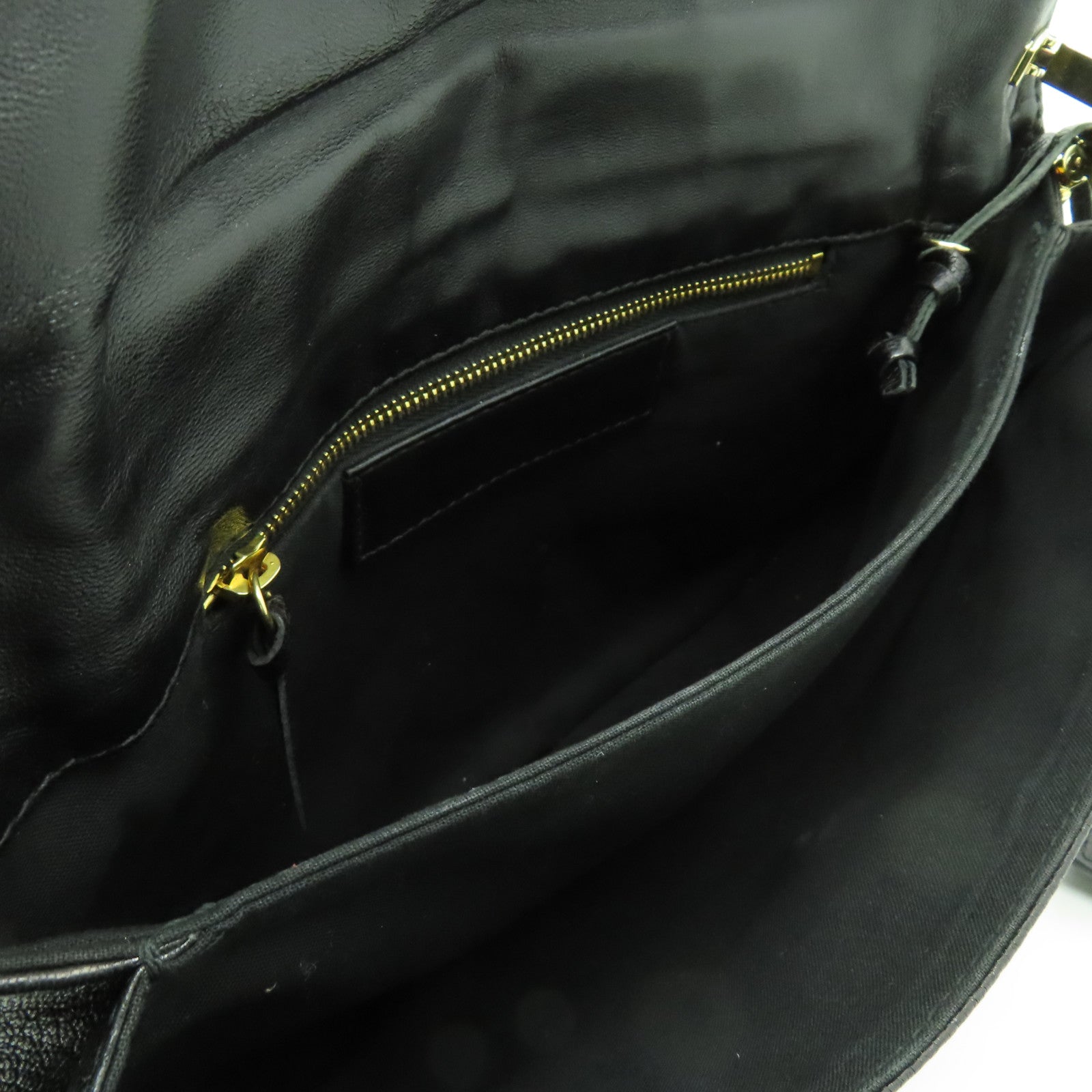 BALENCIAGA 牛皮皮革Edge Envelope金扣肩背袋黑色