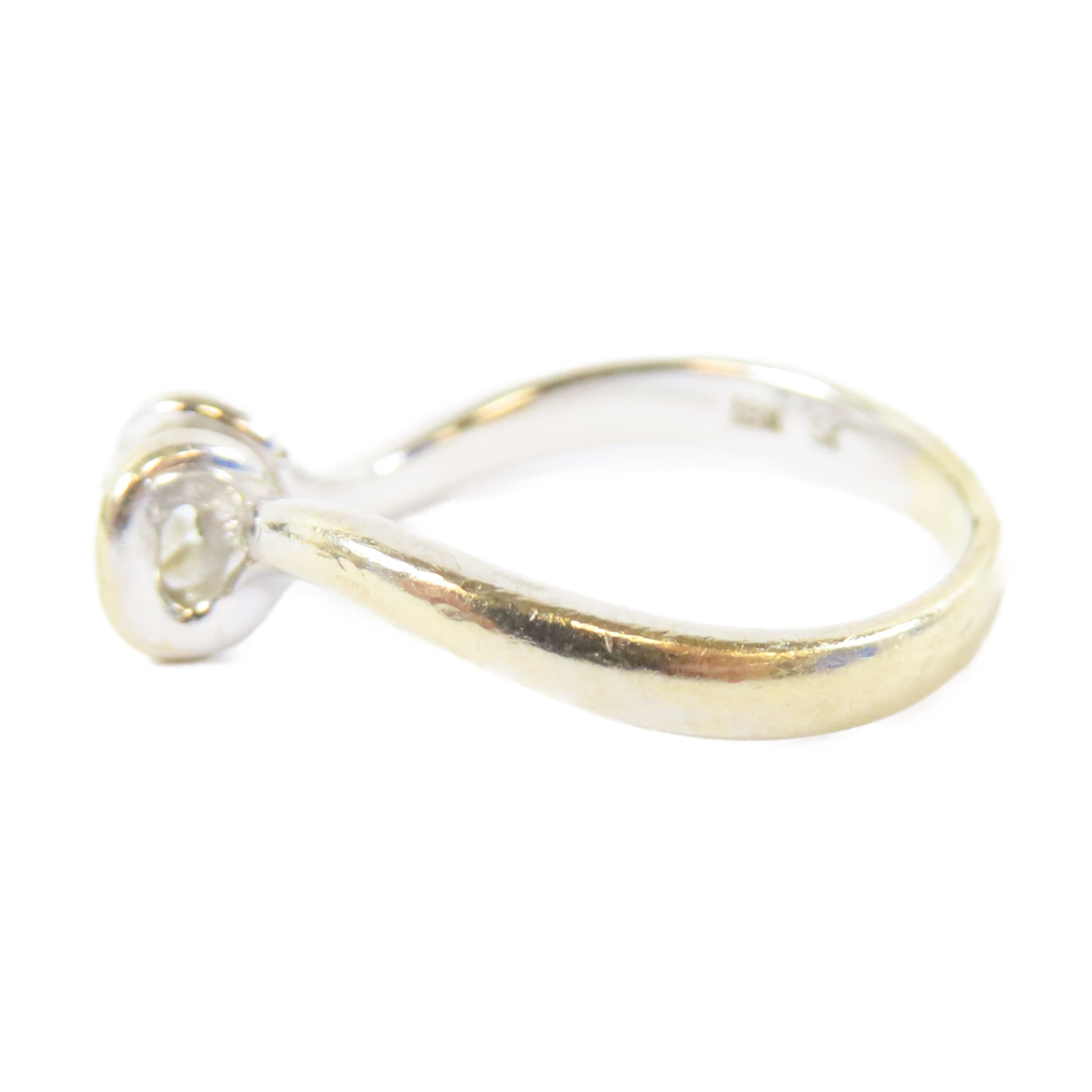 JEWELRY 18K白金0.20ctDiamond Ring鑽石戒指US#5.5