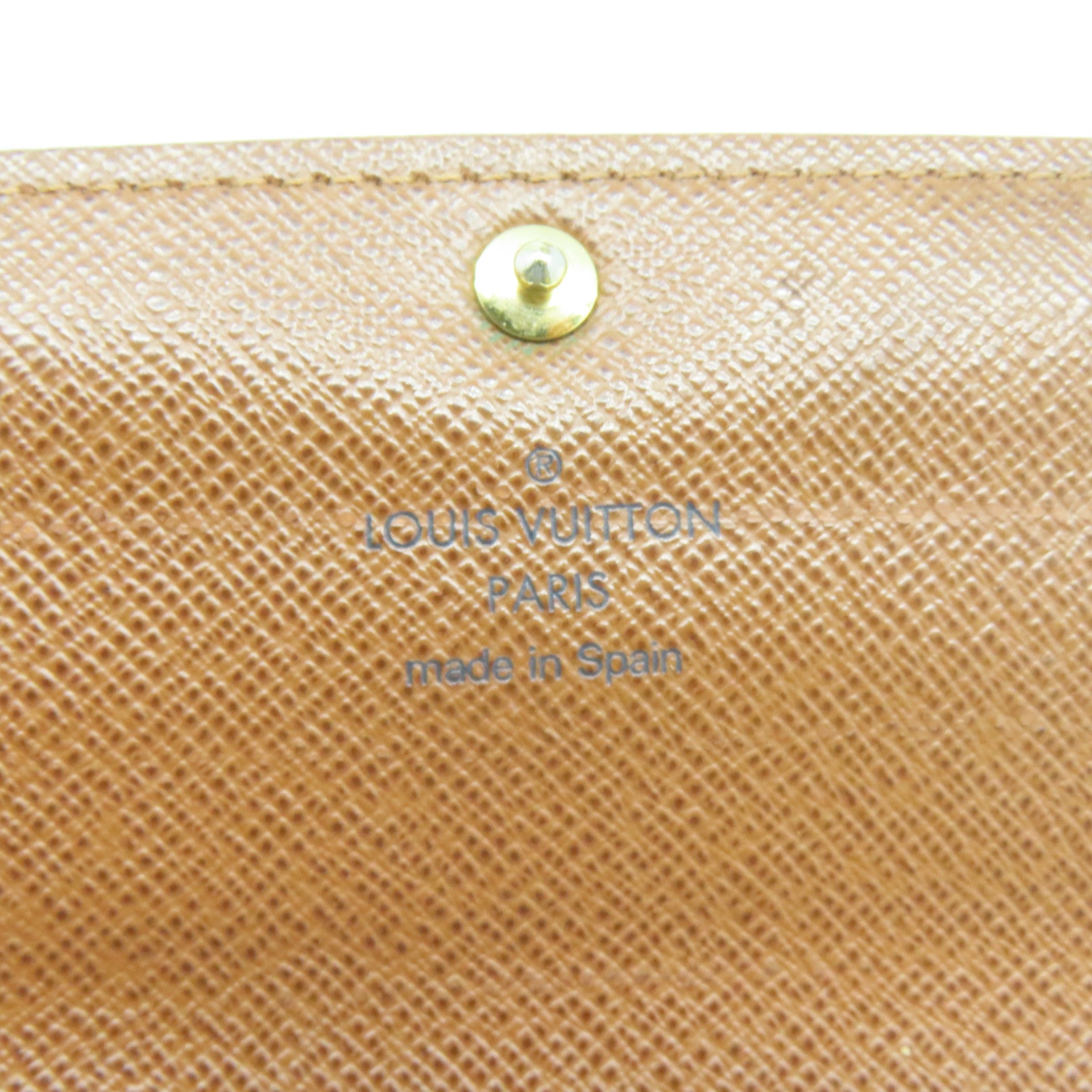 LOUIS VUITTON Monogram Portefeuille Sarah Wallet金扣長錢包啡色
