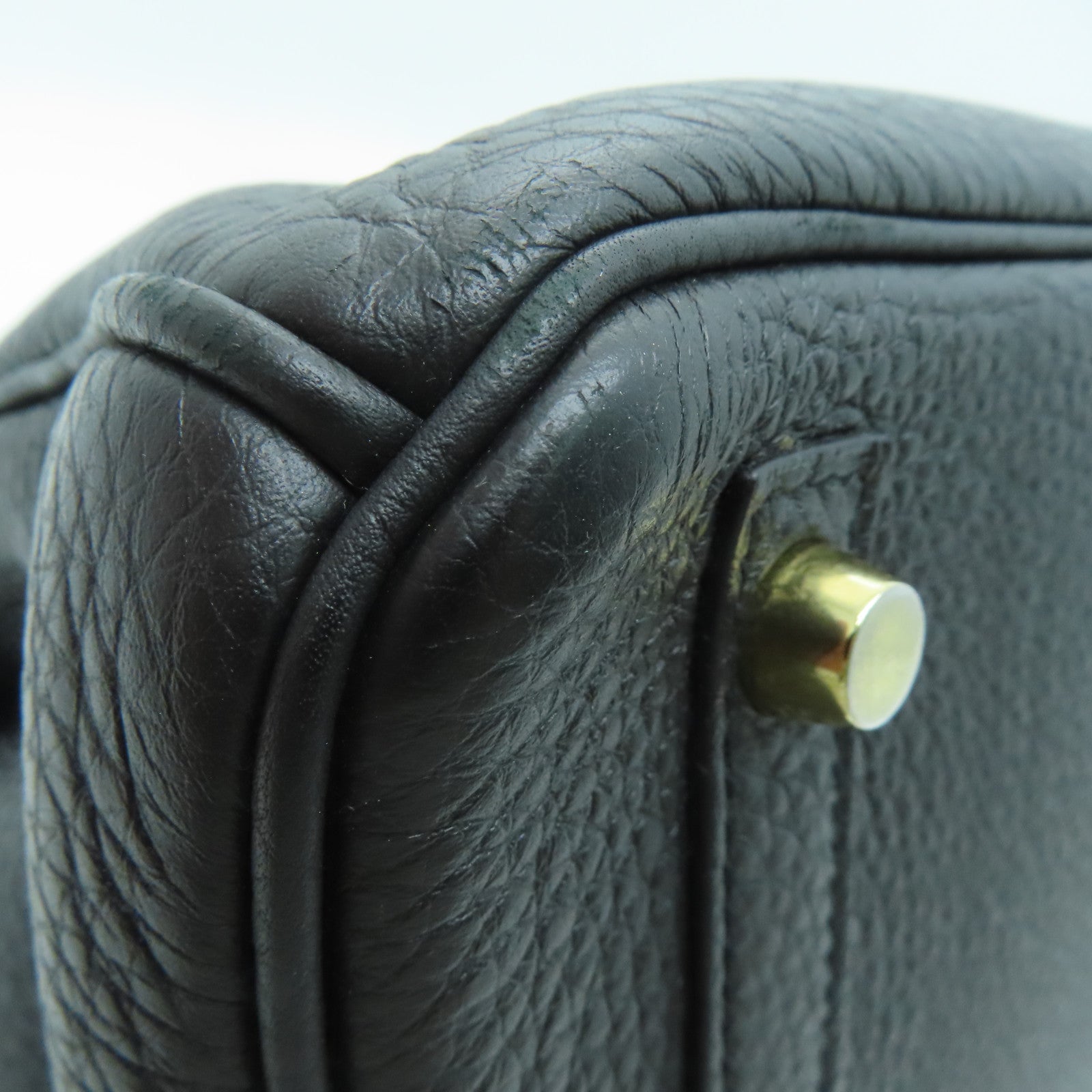 HERMES Togo皮革Birkin 30金扣手挽袋Noir/黑色